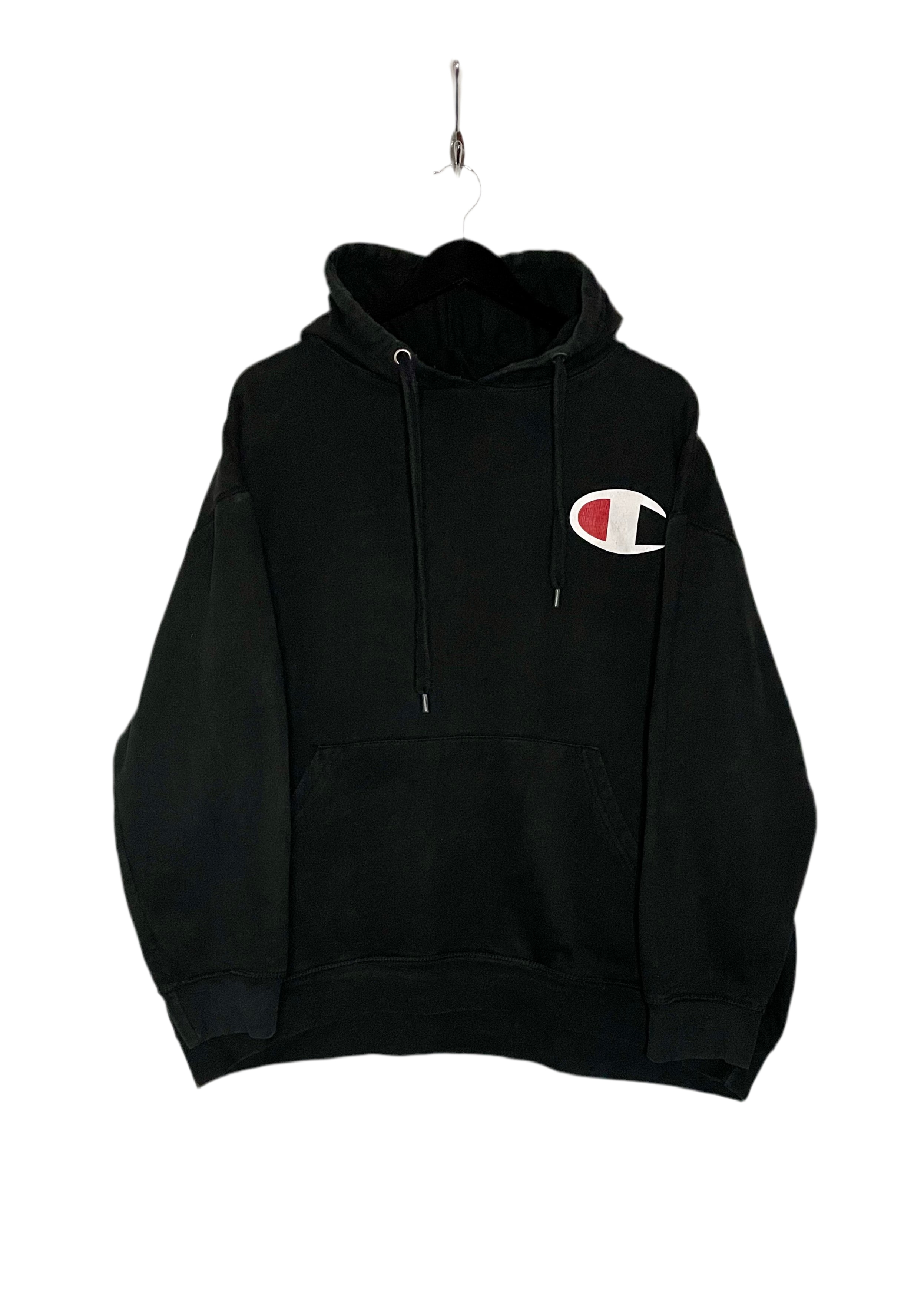 Champion Vintage Hoodie Schwarz Größe XXL Damen
