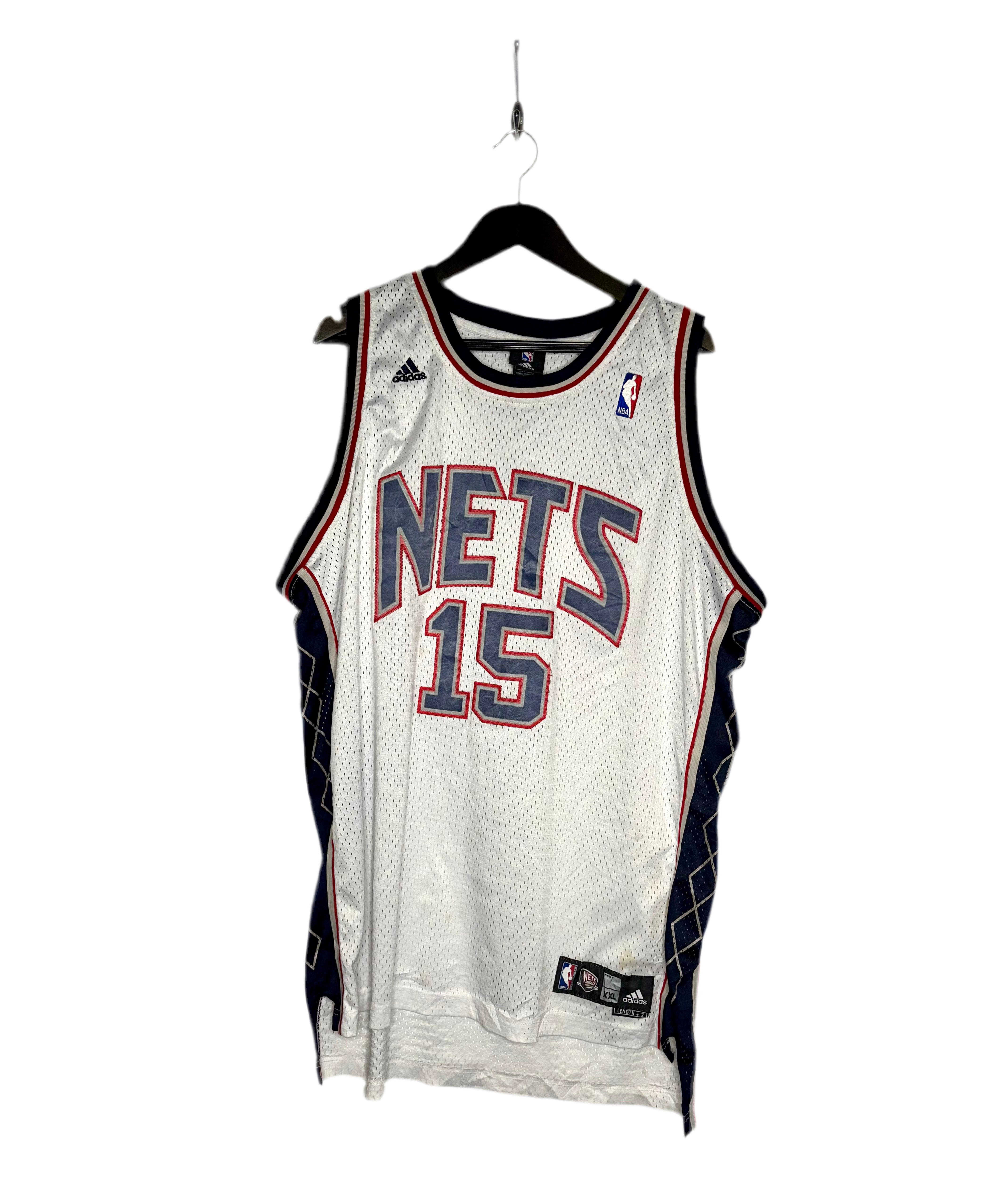 Adidas NBA Vintage Brooklyn Nets Jersey #15 Vince Carter Weiß Größe XXL