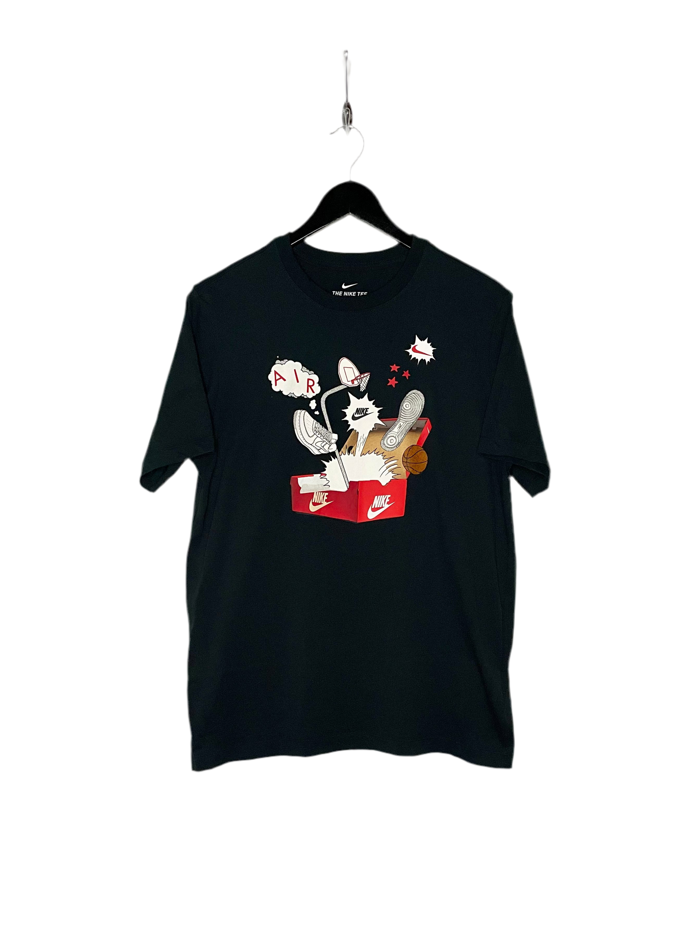 Nike T-Shirt Air-Print Schwarz Größe XL