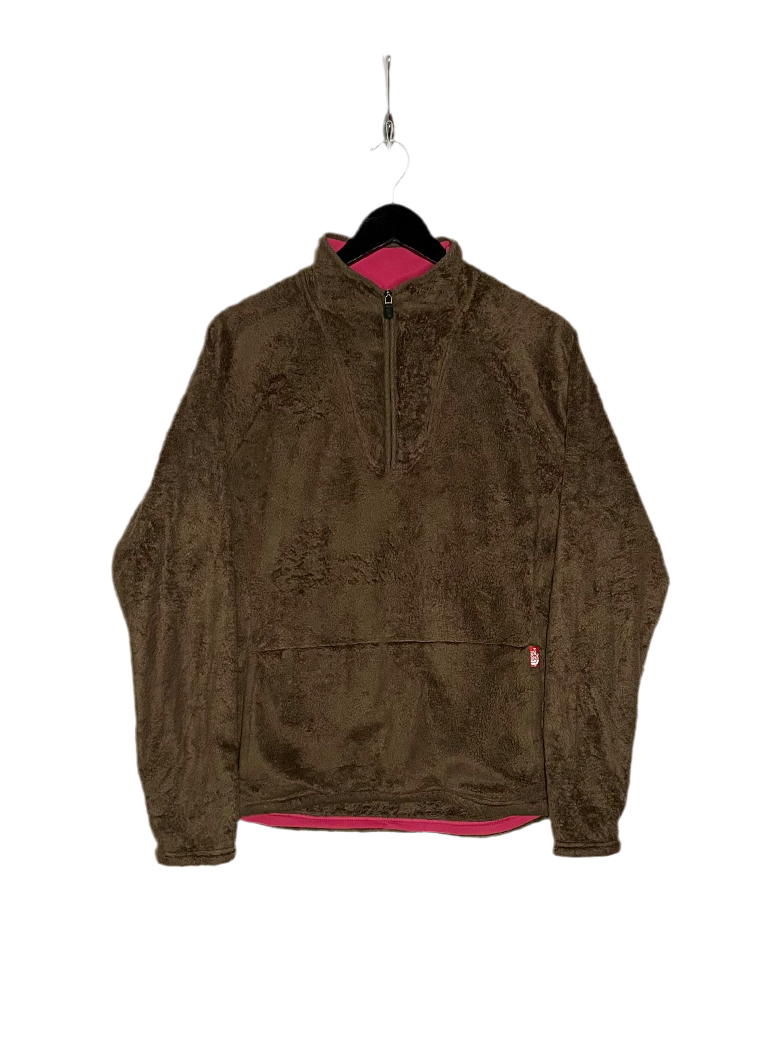 The North Face Q-Zip Fleece Sweater Braun Damen Größe L