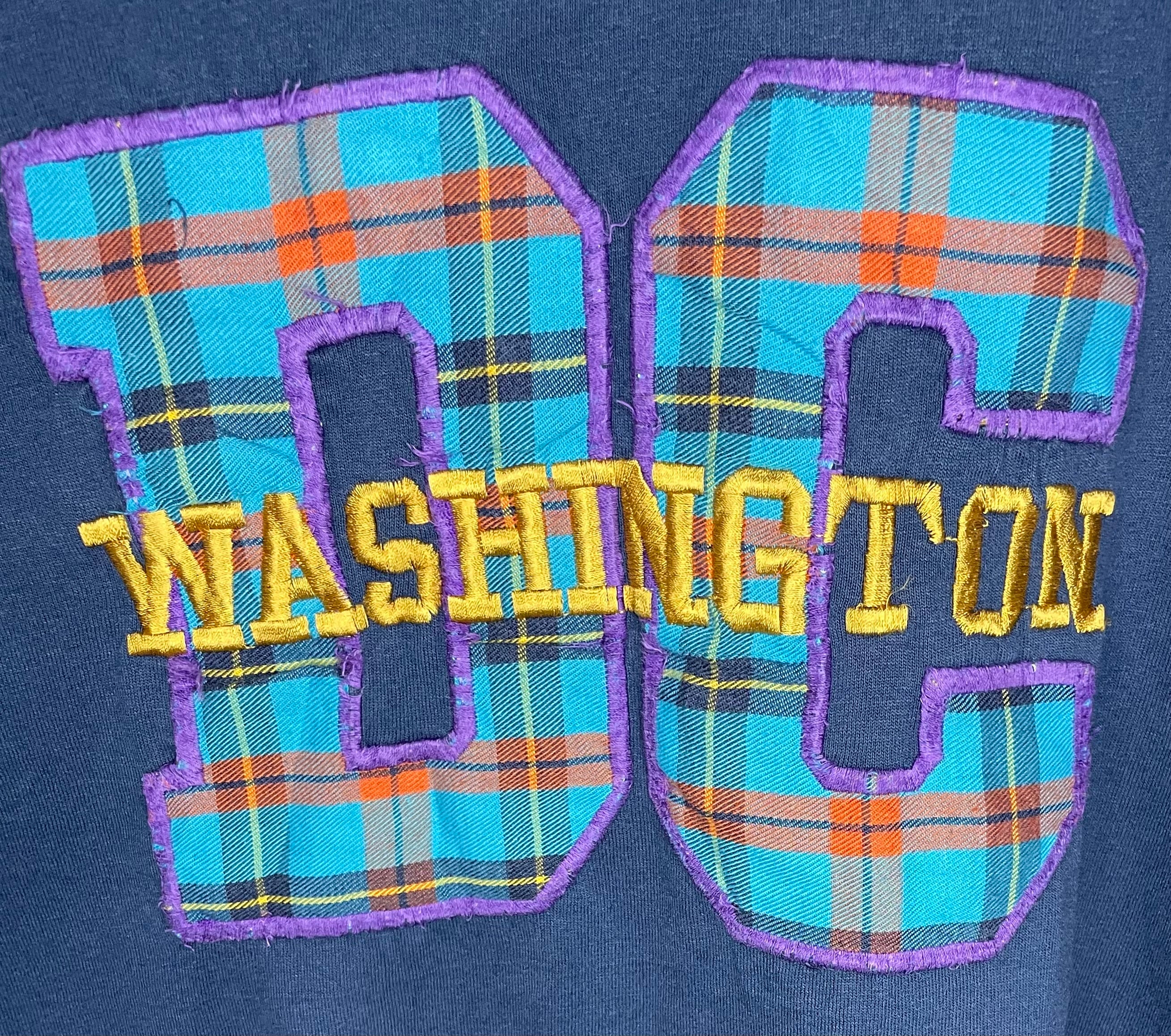 Vintage T-Shirt Washington DC Blau Größe XL