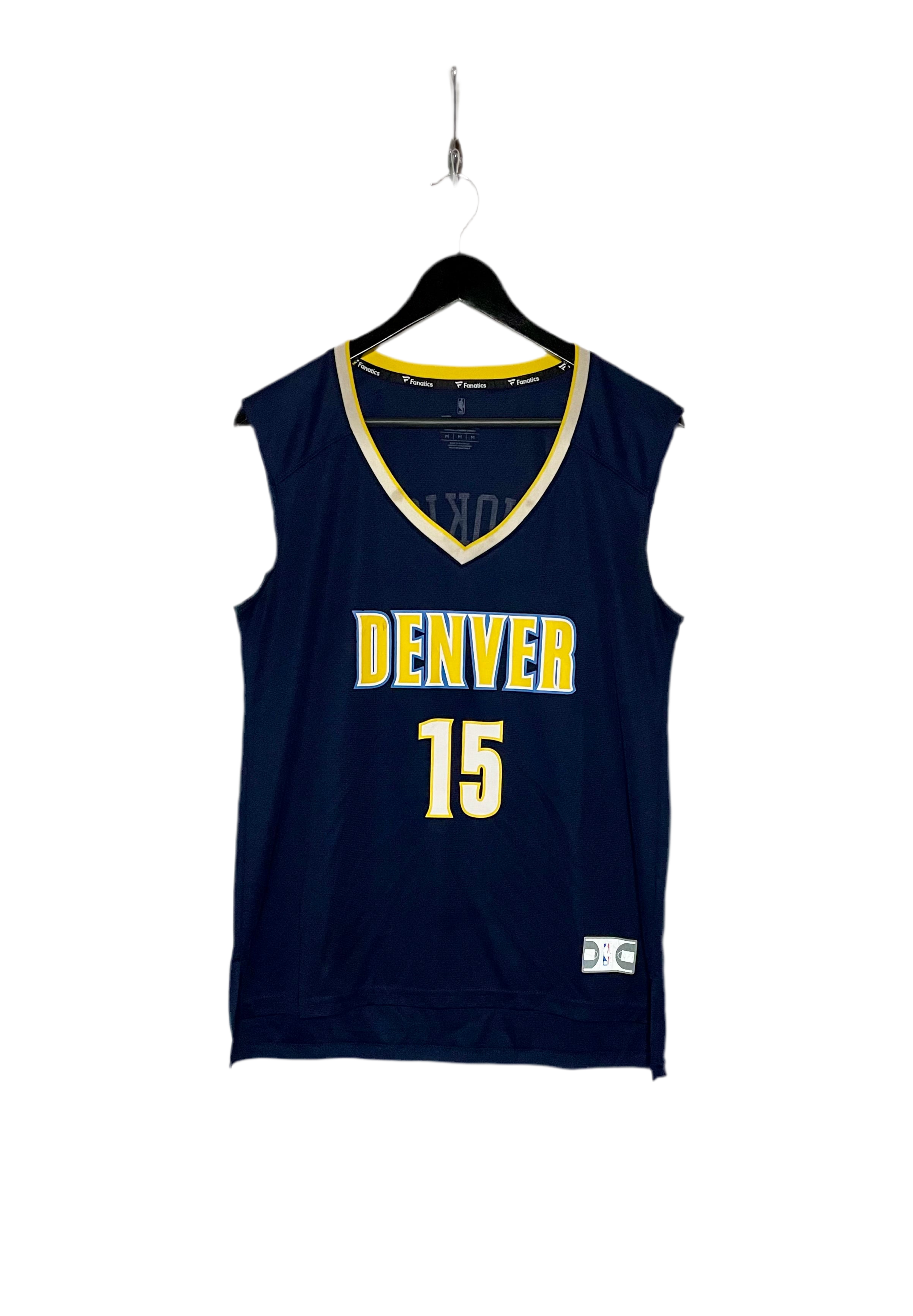 Fanatics NBA Jersey Denver Nuggets #15 Nikola Jokic Blau Größe M Damen