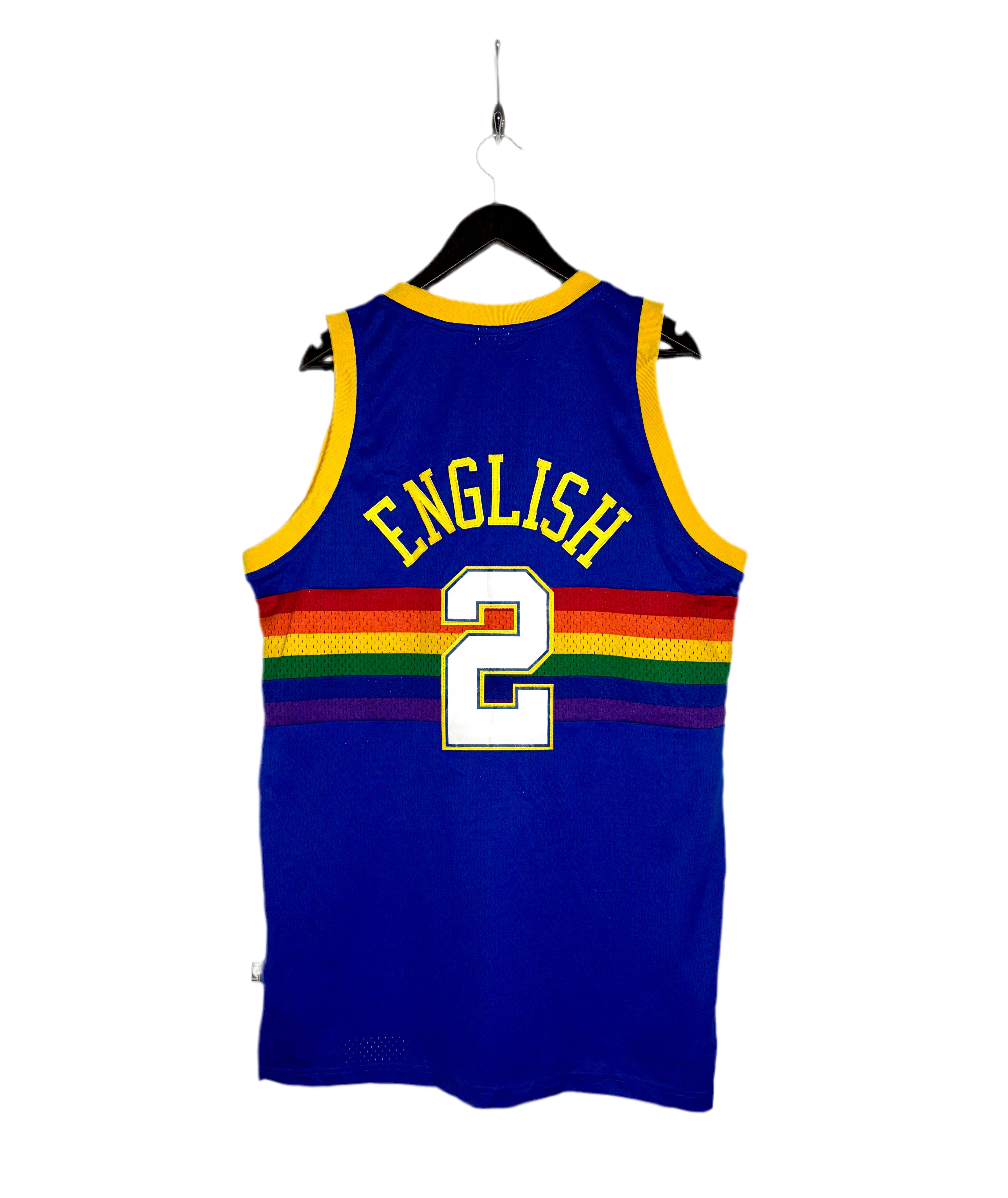 Reebok Vintage NBA Denver Nuggets Jersey #2 Alex English Blau Größe L