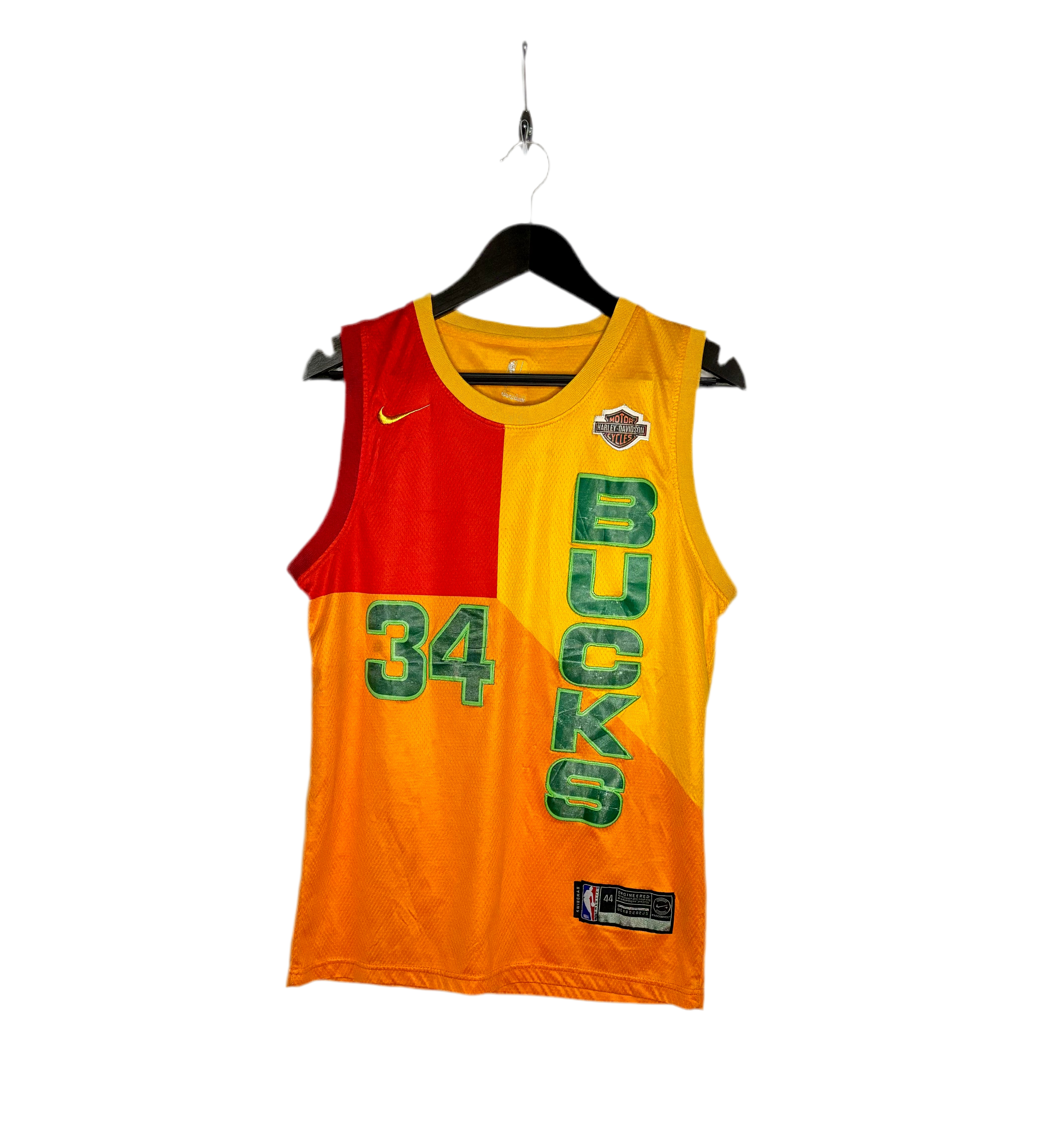 Milwaukee Bucks NBA Jersey #34 Giannis Antetokounmpo Orange Größe L