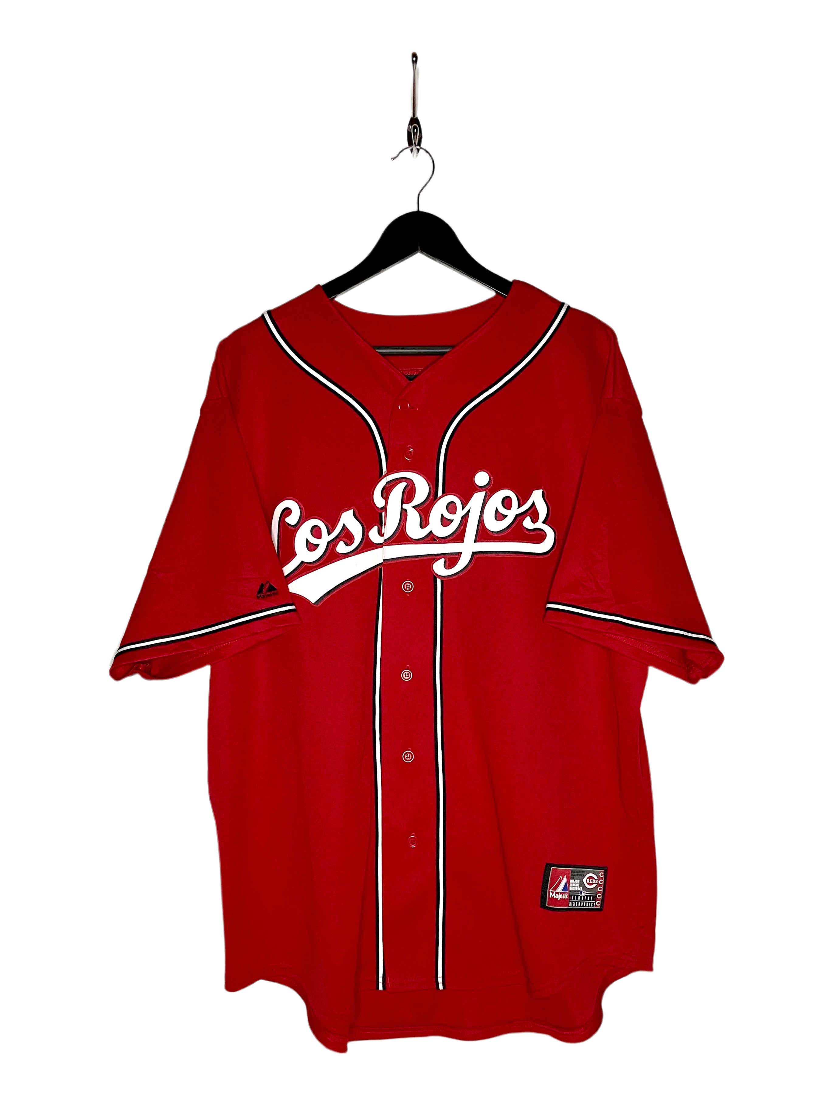 Majestic Jersey Cincinnati Reds Los Rojos #4 Brandon Phillips Rot Größe XL