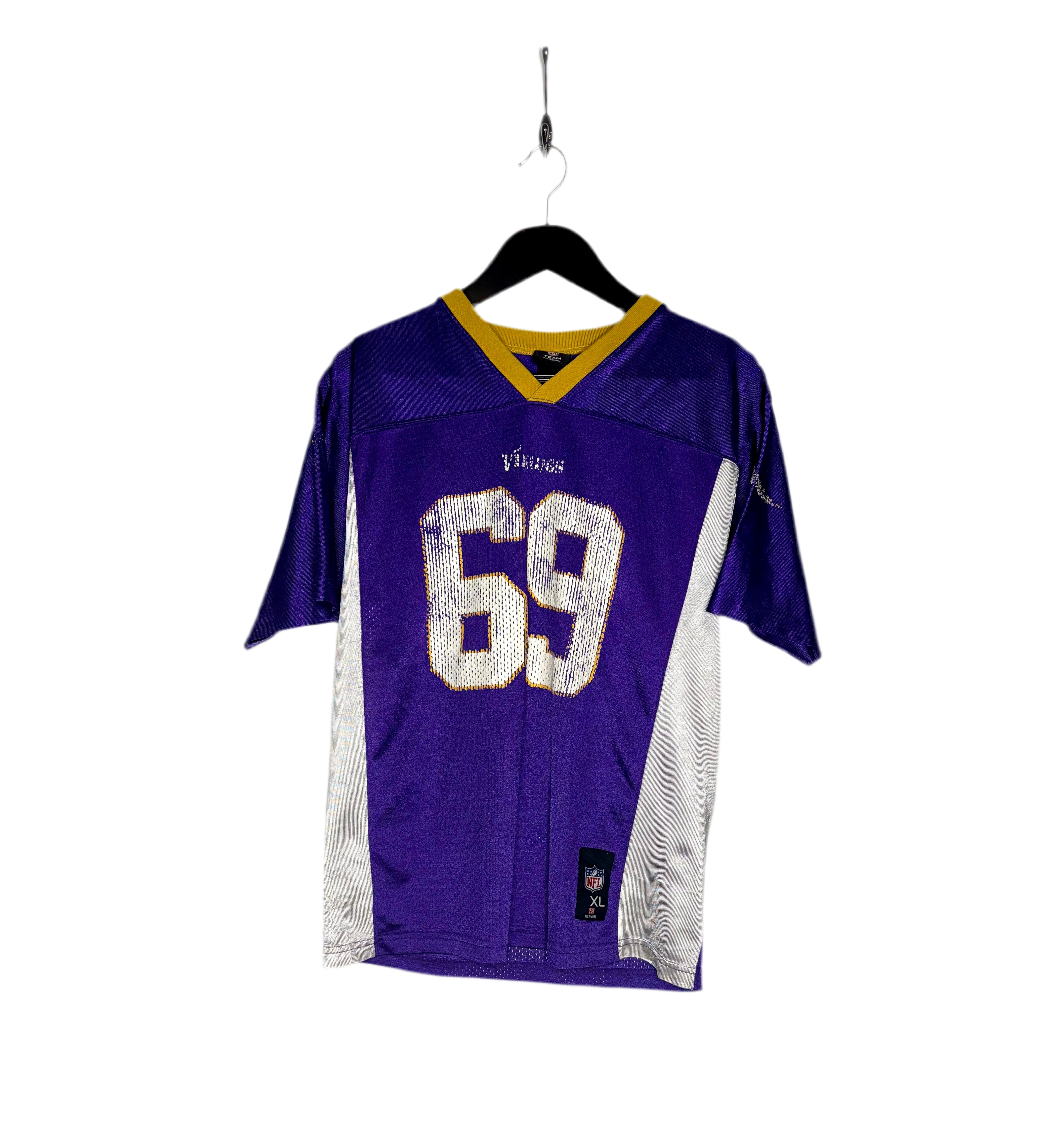 NFL Vintage Jersey Minnesota Vikings #69 Jared Allen Lila Größe XL Kinder