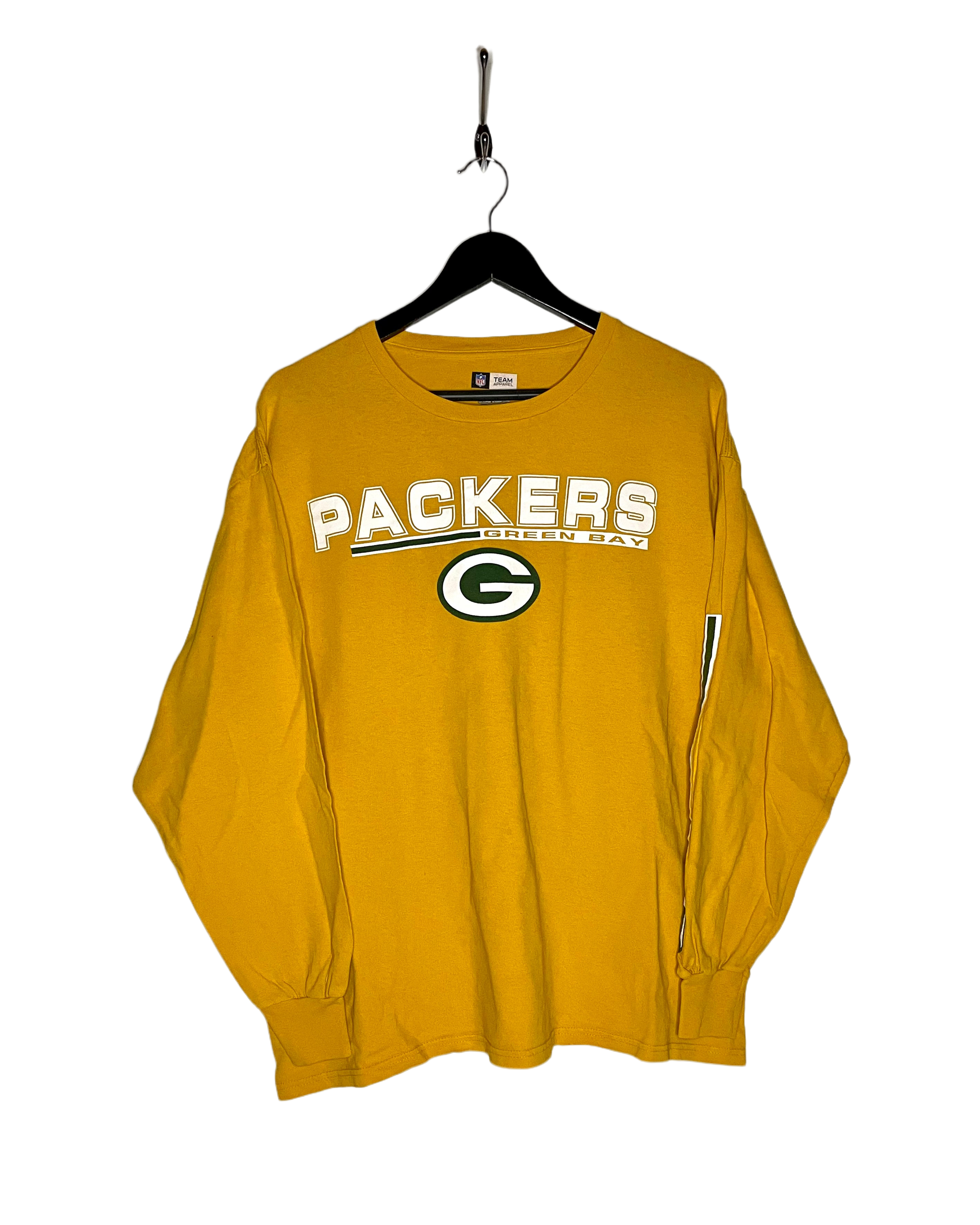 NFL Vintage Manga Larga Green Bay Packers Amarillo Talla XL 