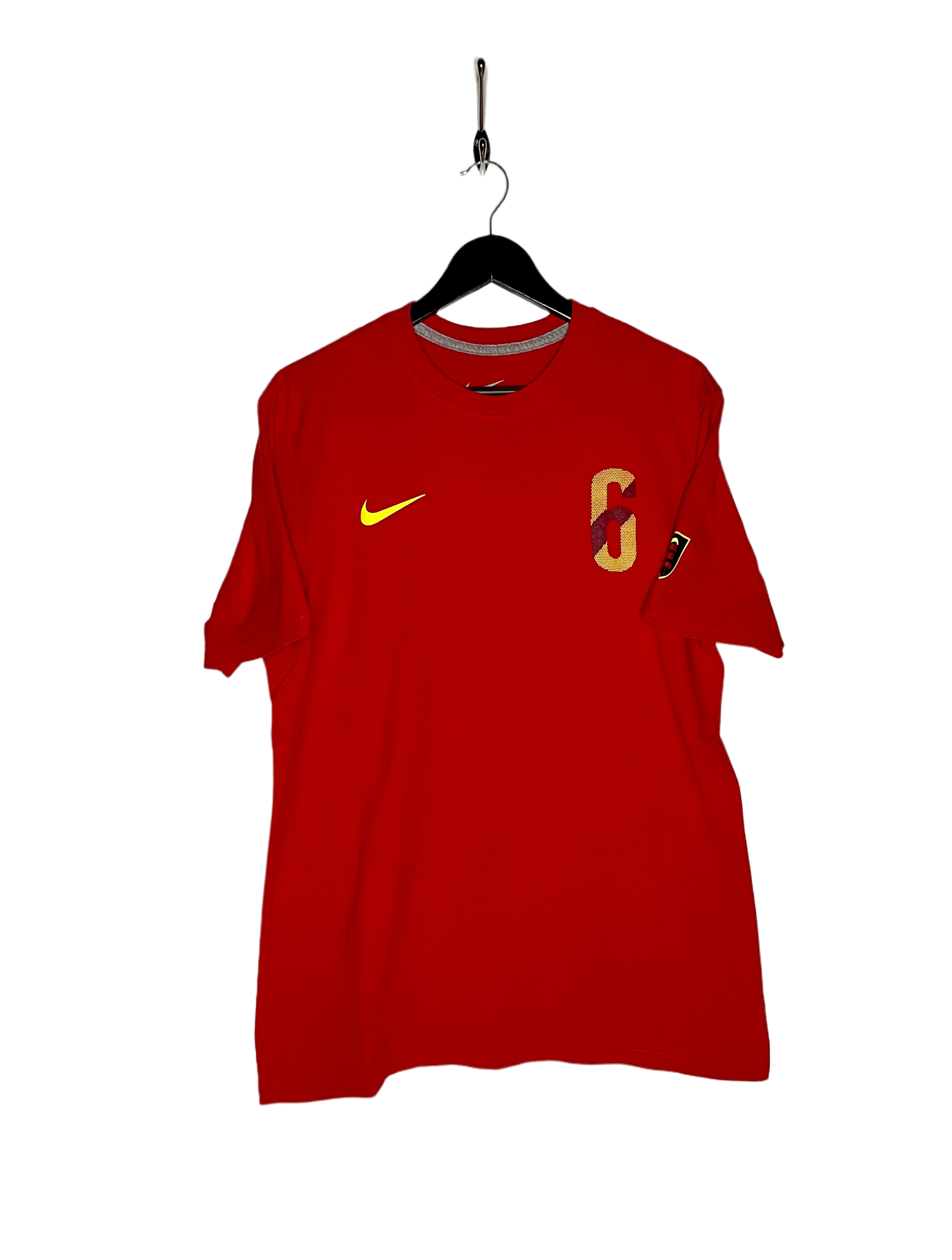 Nike T-Shirt Spanien #6 Andres Iniesta Rot Größe L