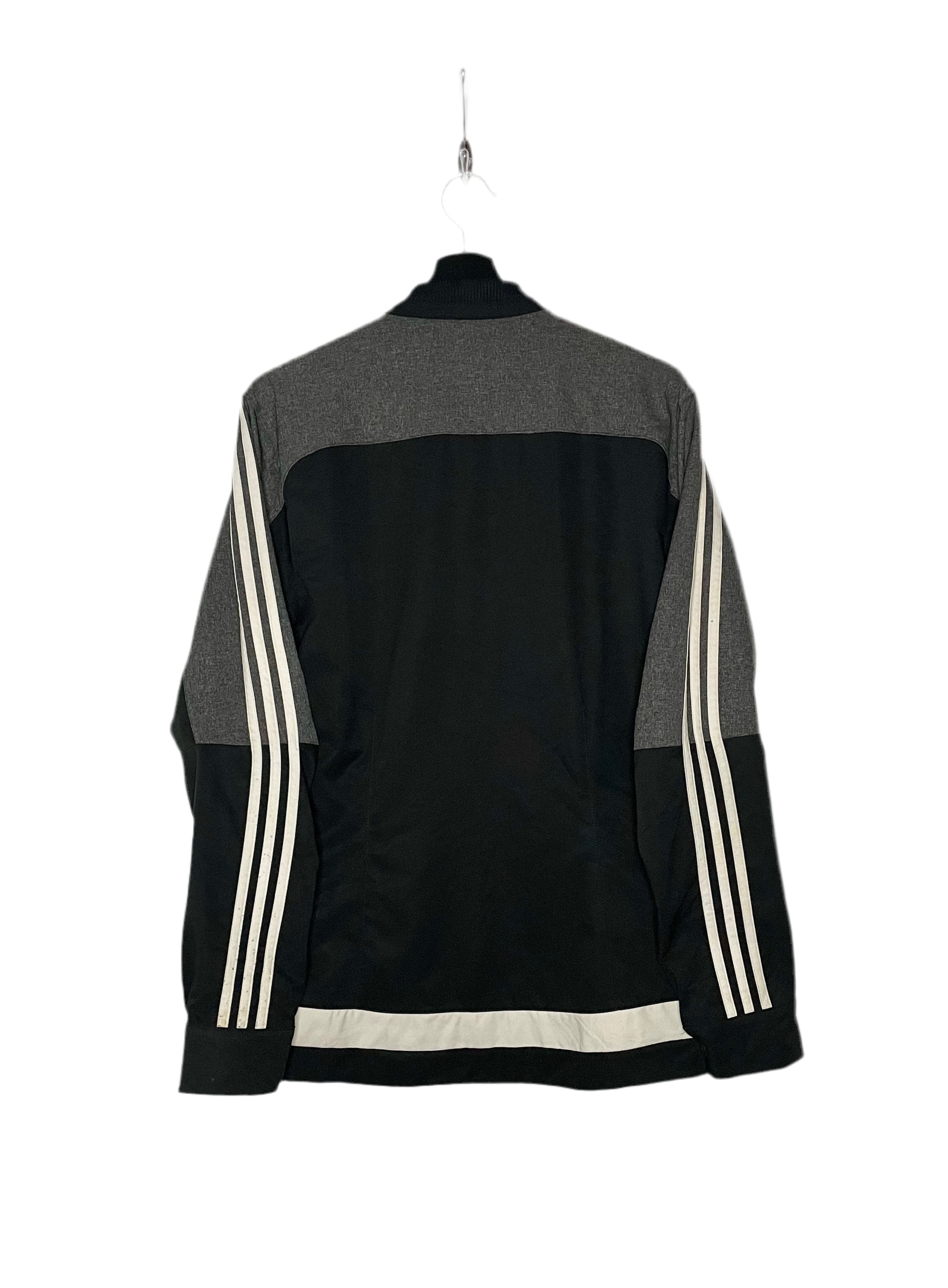Adidas Vintage Collegejacke Schwarz/Grau Größe S