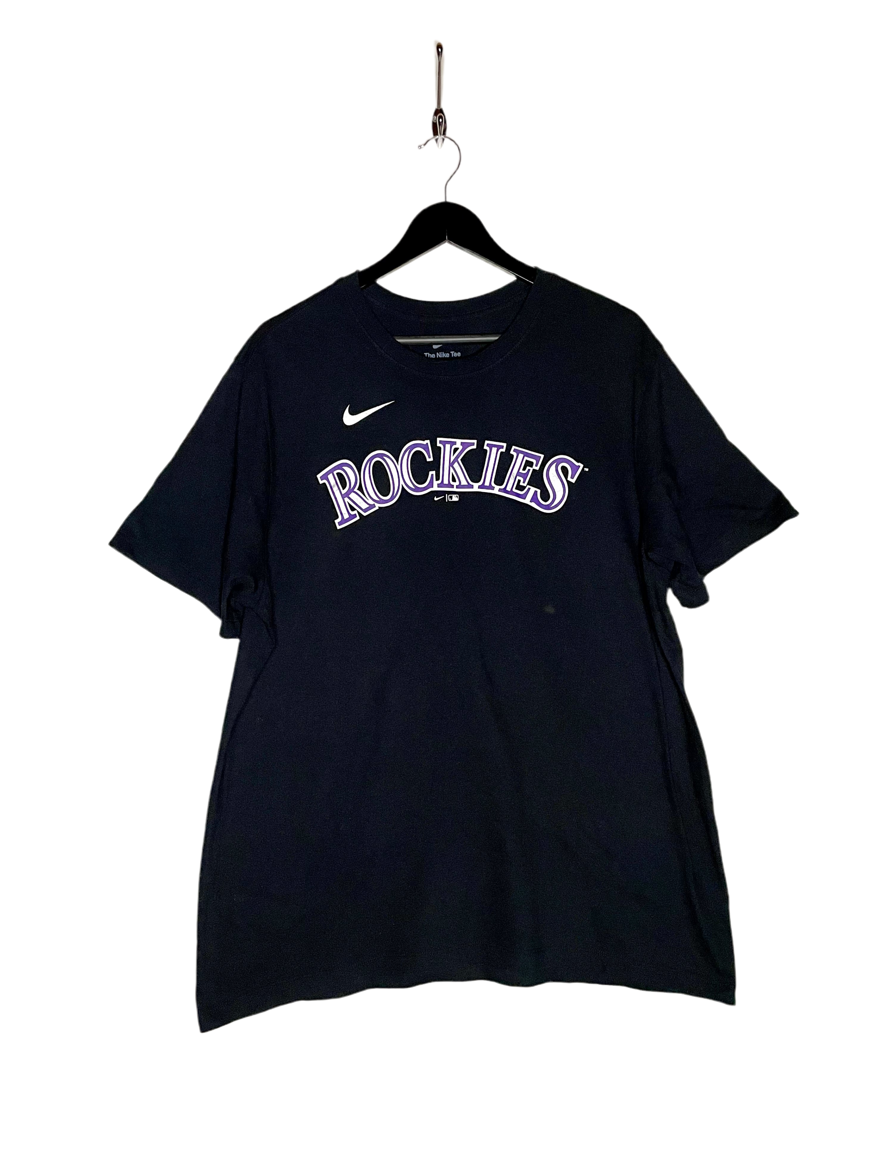 Nike T-Shirt Colorado Rockies #19 Blackmon Schwarz Größe XL