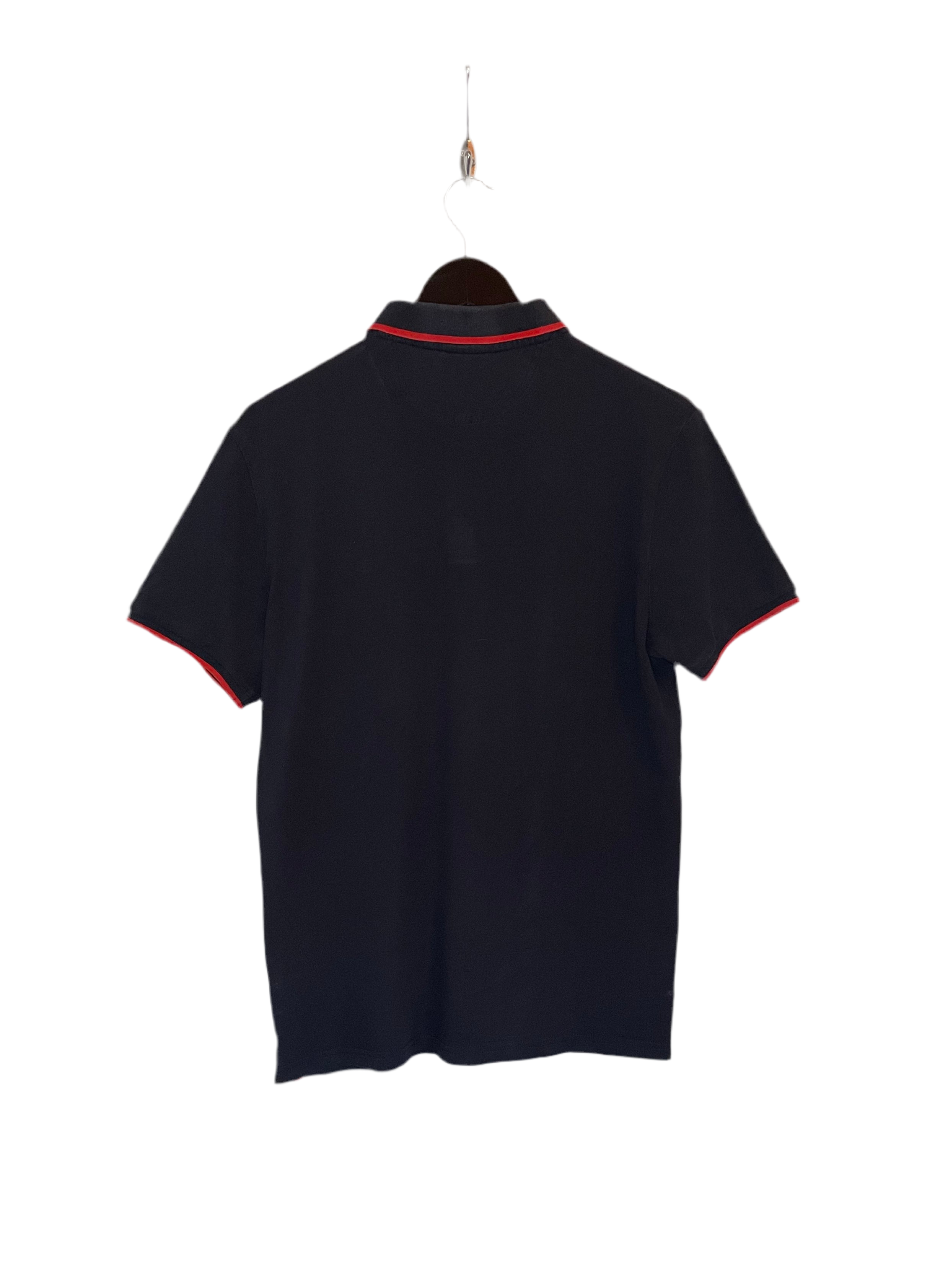 Champion Vintage Poloshirt Blau/Rot Größe L Kinder
