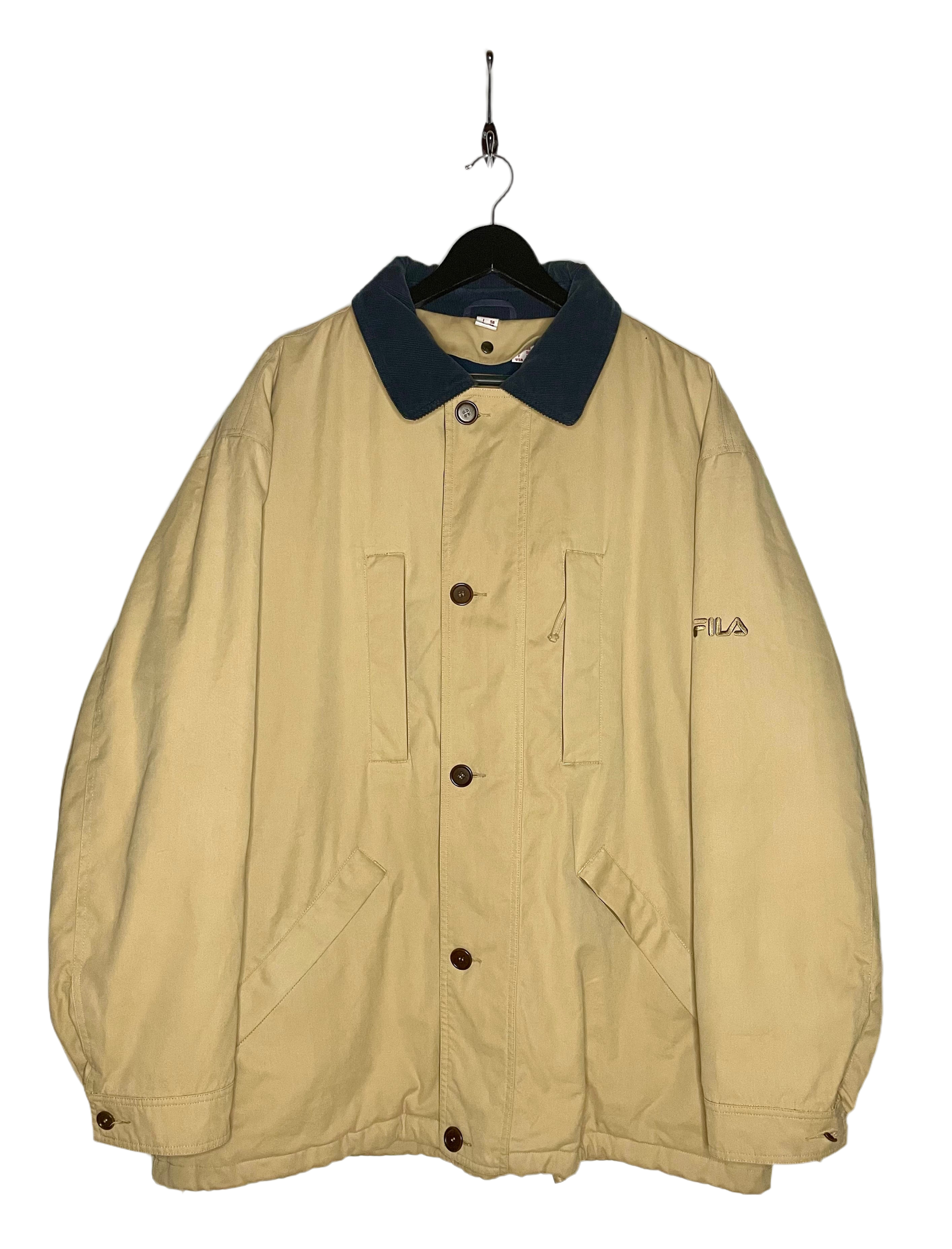 FILA Vintage Jacke Beige Größe XL