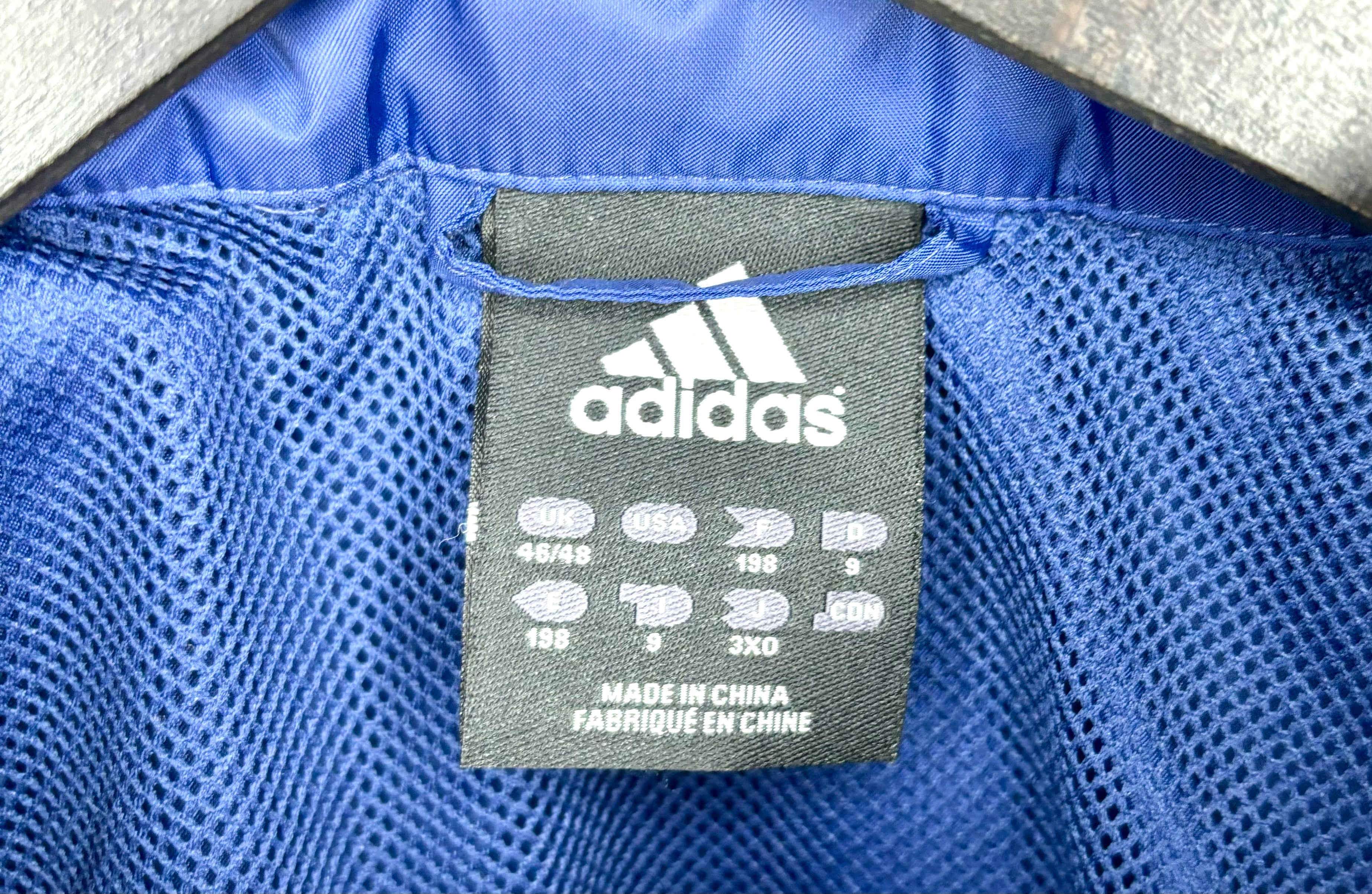 Adidas Vintage Trainingsjacke Blau Größe L