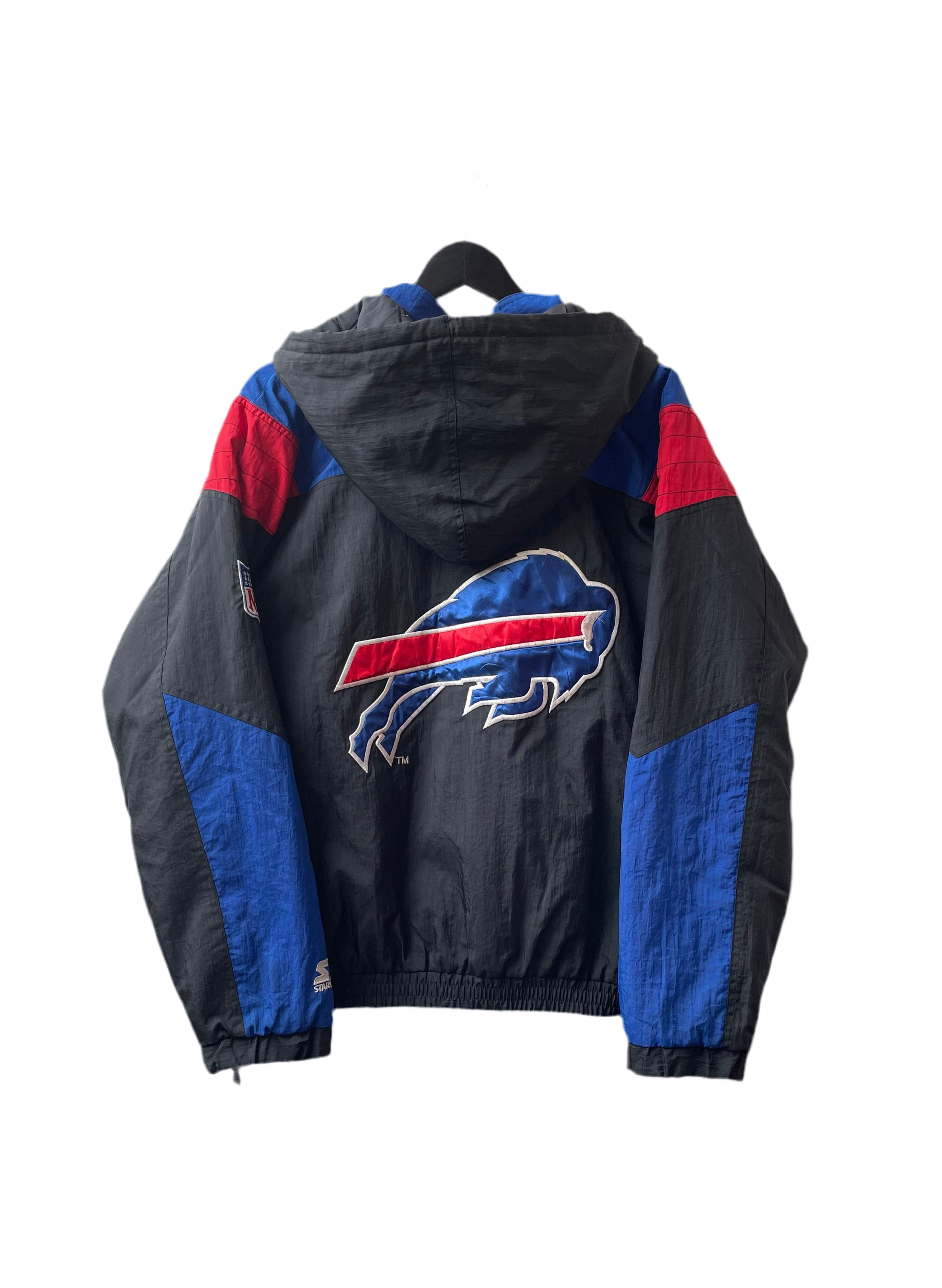 Starter Windbreaker Buffalo Bills Schwarz/Blau/Rot Größe S