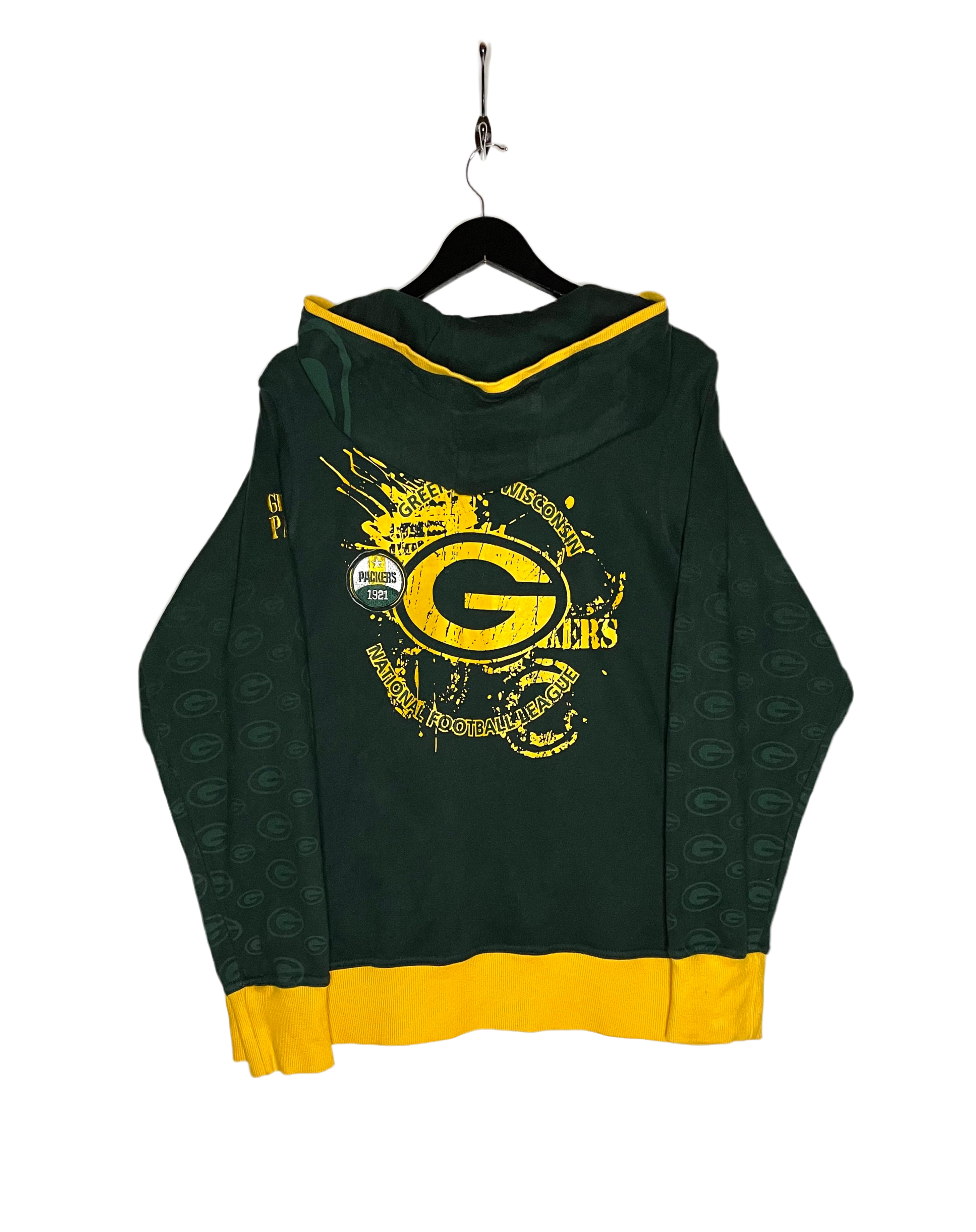 NFL Damen Hoodie Green Bay Packers Grün/Gelb Größe XL