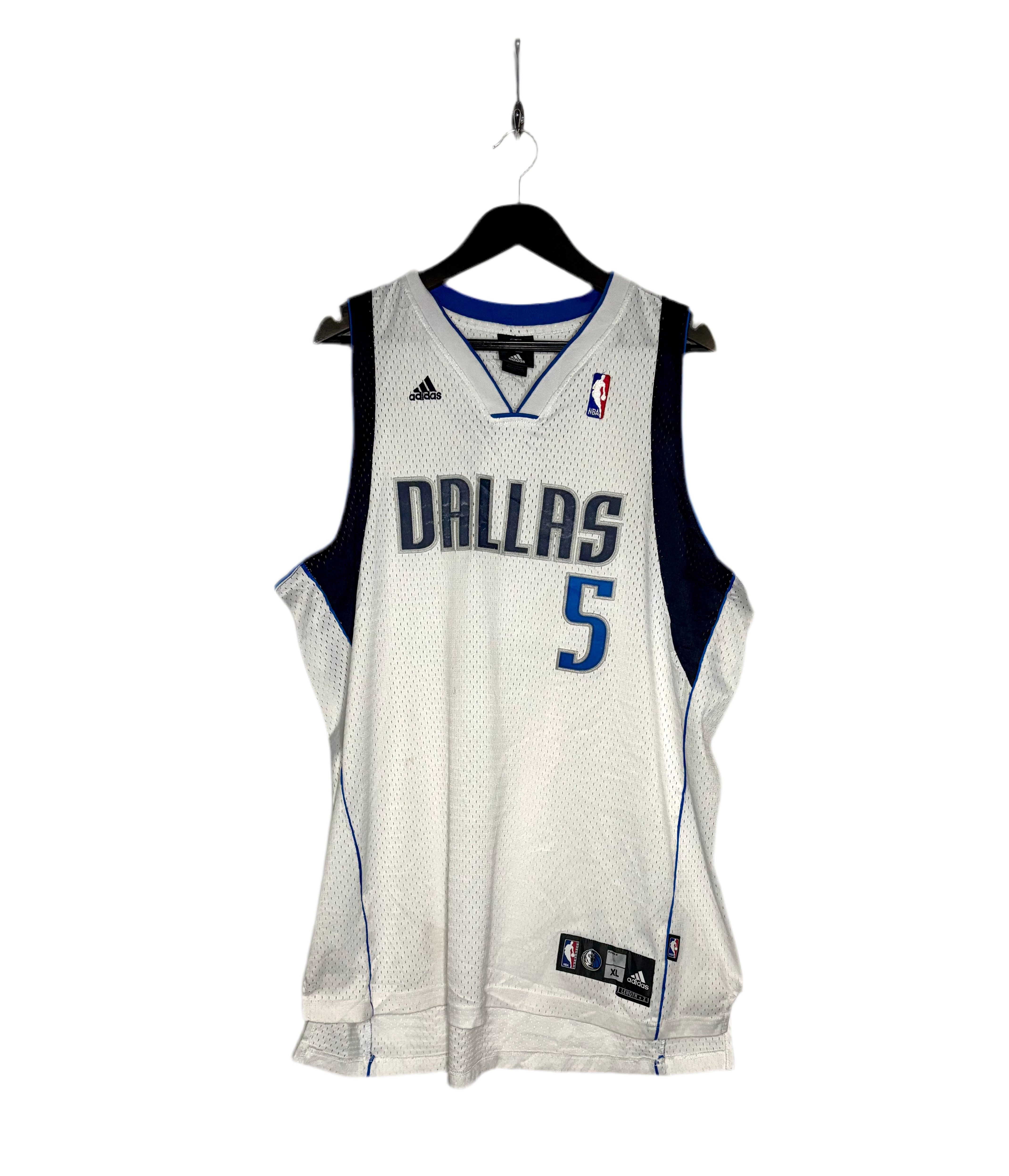 Adidas NBA Vintage Dallas Mavericks Jersey #5 Josh Howard Weiß Größe XL