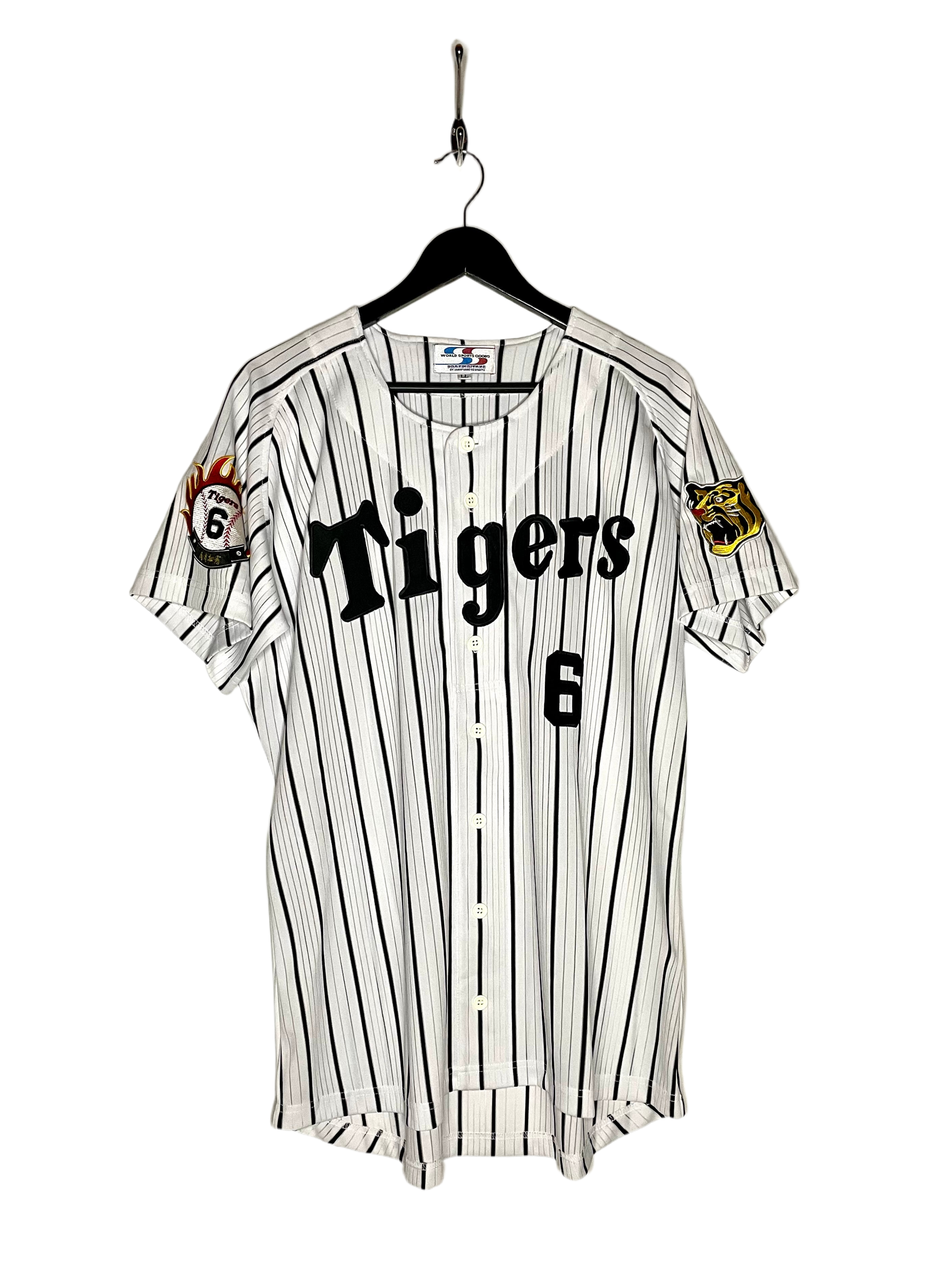 WSG Baseball Jersey Hanshin Tigers #6 Tomoaki Kanemoto Weiß Größe XL