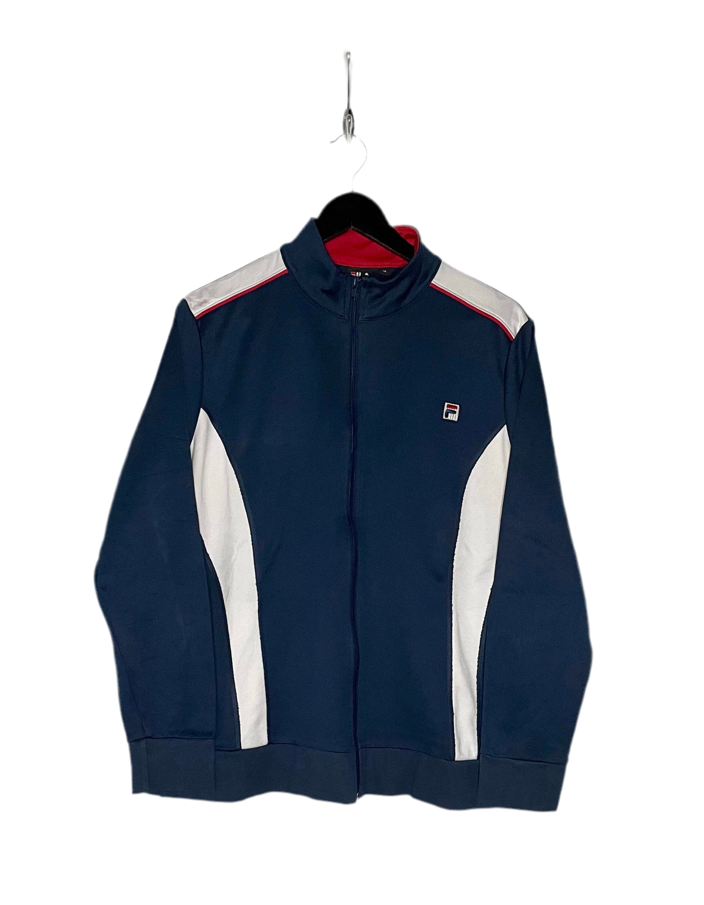 Fila Vintage Trainingsjacke Blau/Weiß Größe XXL Kinder