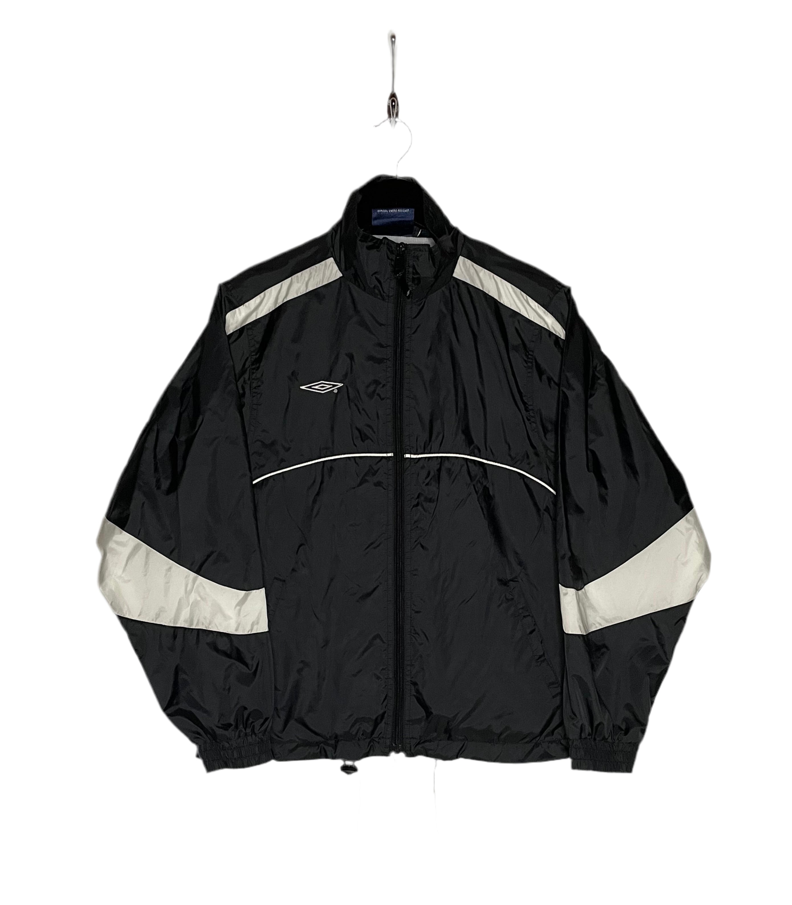 Umbro Vintage Regenjacke Schwarz Größe L Kinder