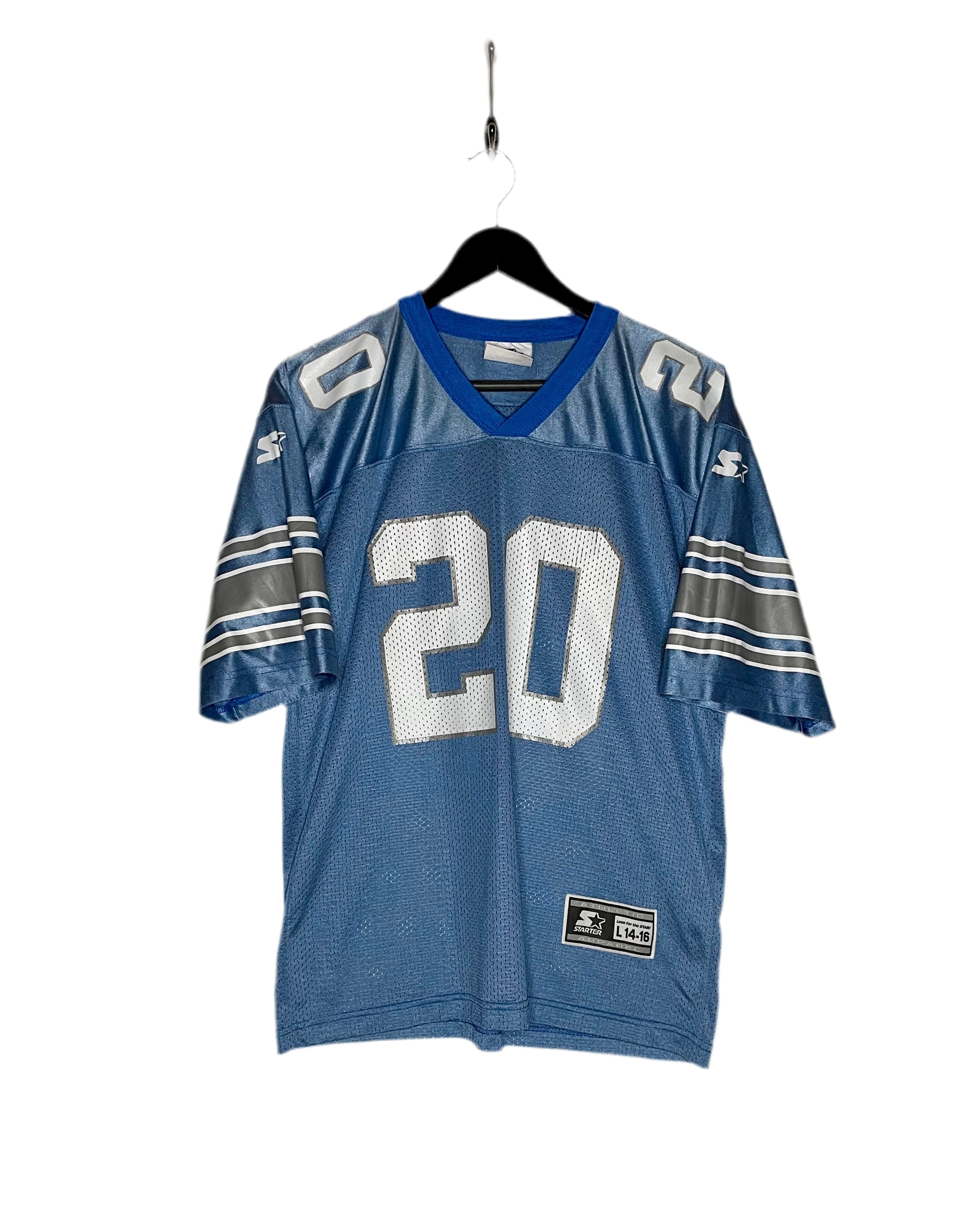 Starter NFL Jersey Detroit Lions #20 Barry Sanders Hellblau Größe L Kinder