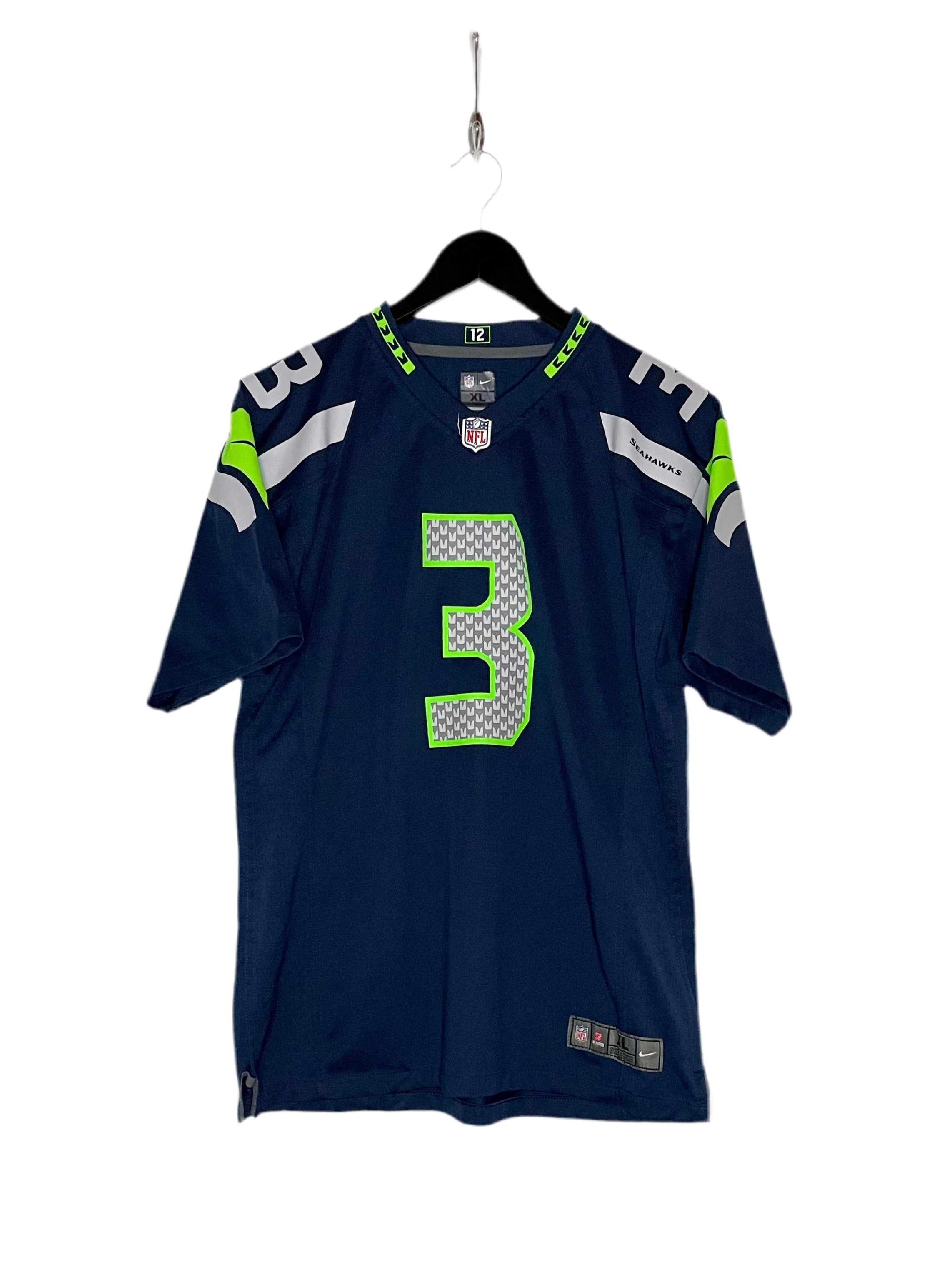 Nike Jersey Seattle Seahawks #3 Russell Wilson Blau Größe XL Kinder