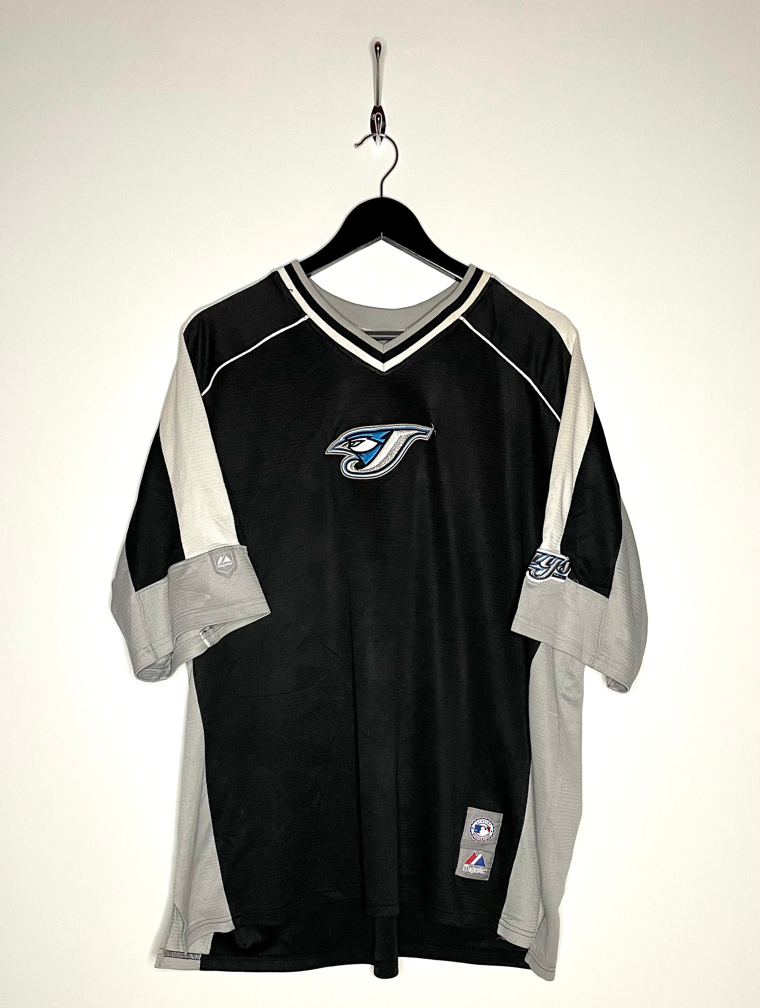 Majestic Toronto Blue Jays Shirt Black/Grey Size XL