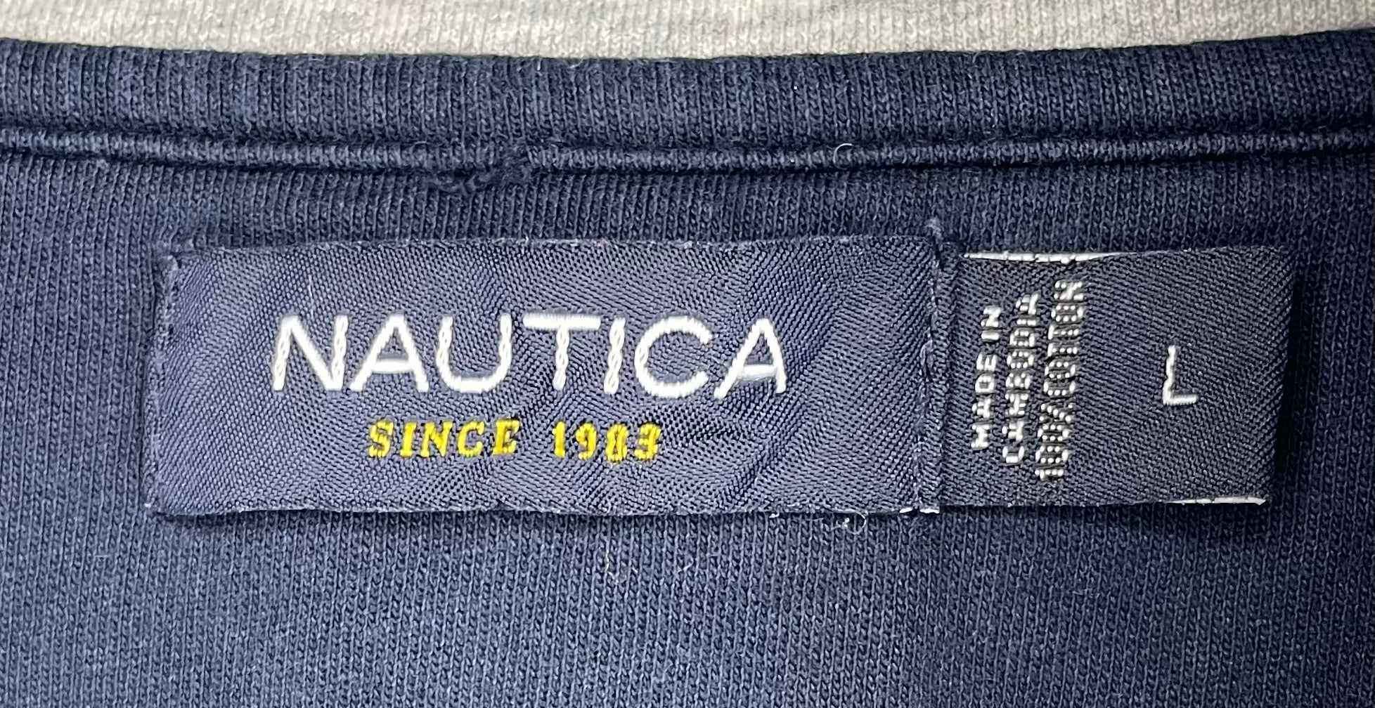 Nautica Q-Zip Sweater Gray Size L