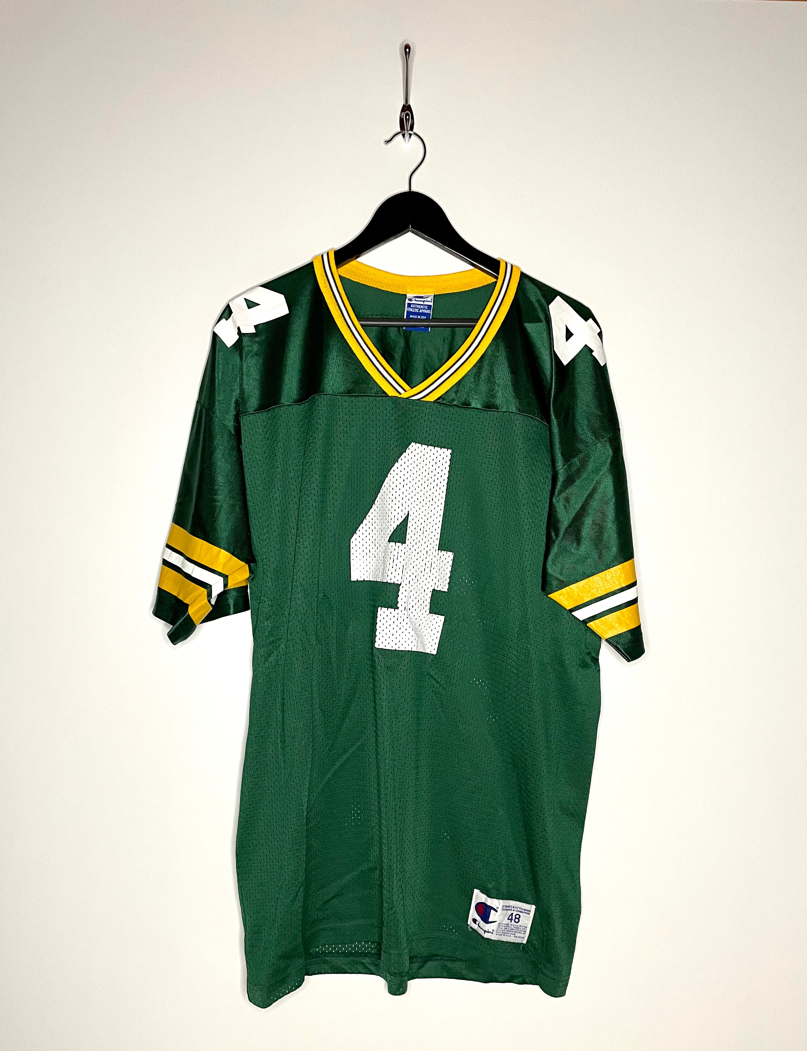Green Bay Packers Brett Favre Jersey Champion #4 Green Size XL