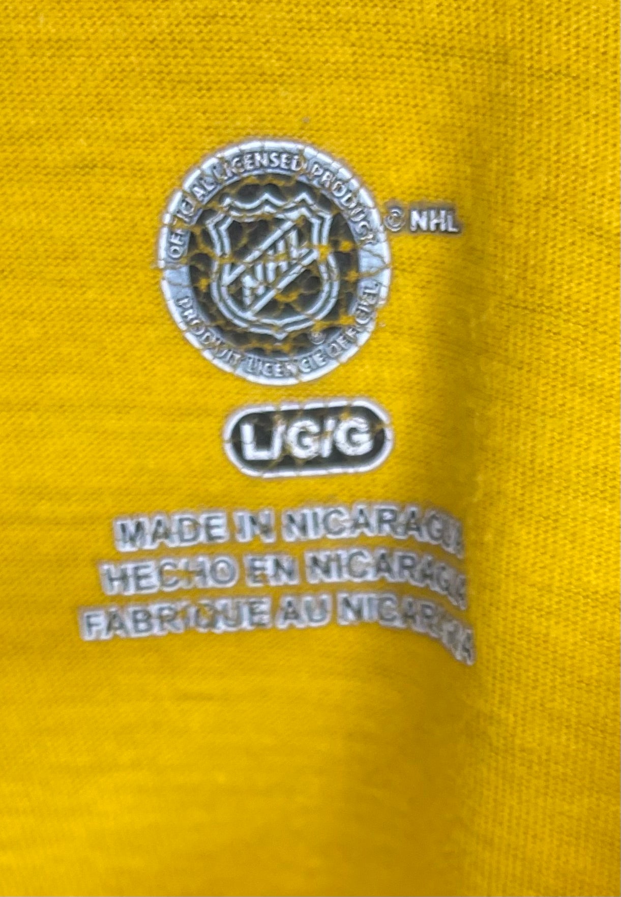 NHL T-Shirt Boston Bruins Gelb Größe L