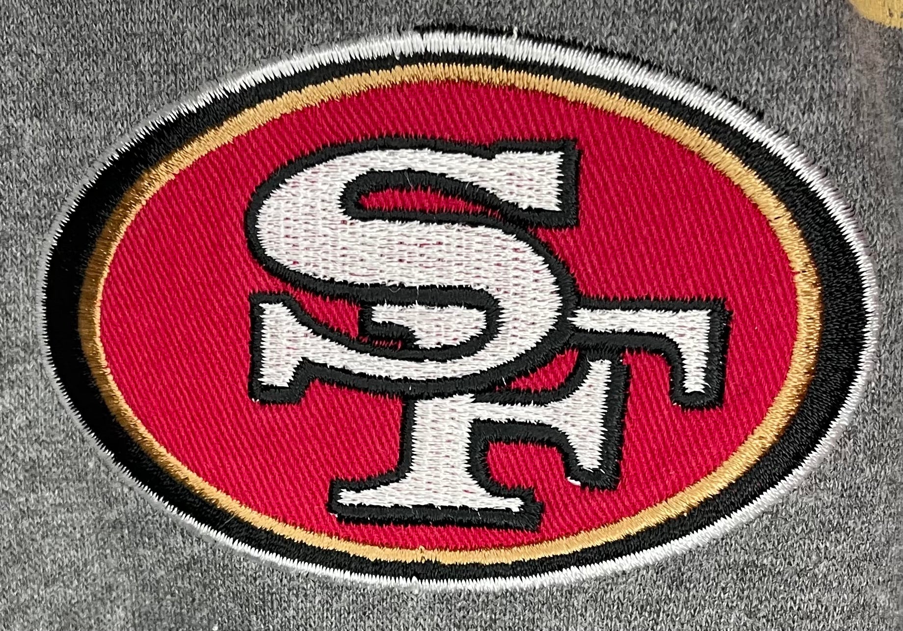 NFL Collage Jacke San Francisco 49ers Rot/Grau Größe L