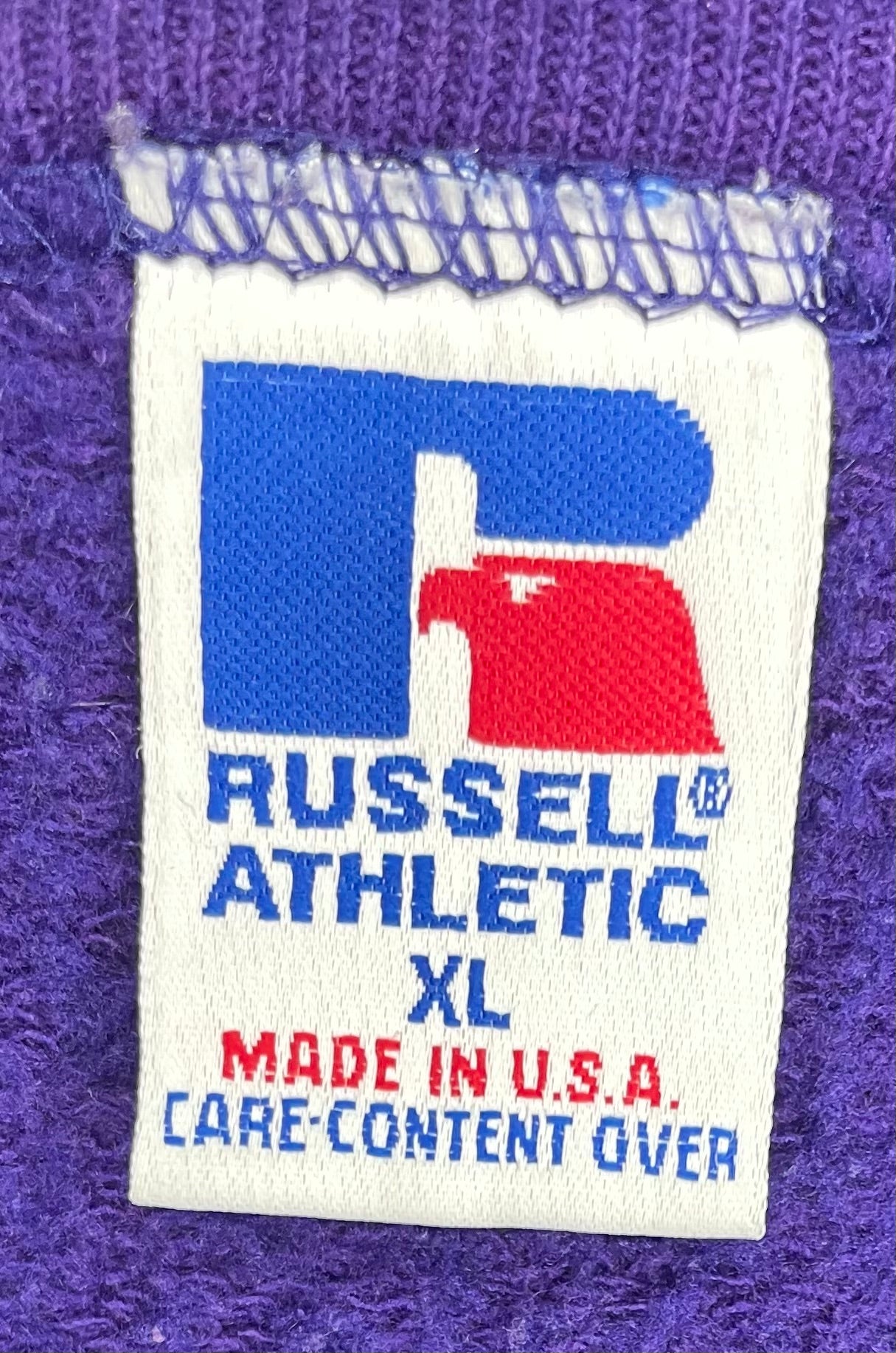 Russell Athletic Vintage Sweater Baltimore Ravens 1996 Lila Größe XL