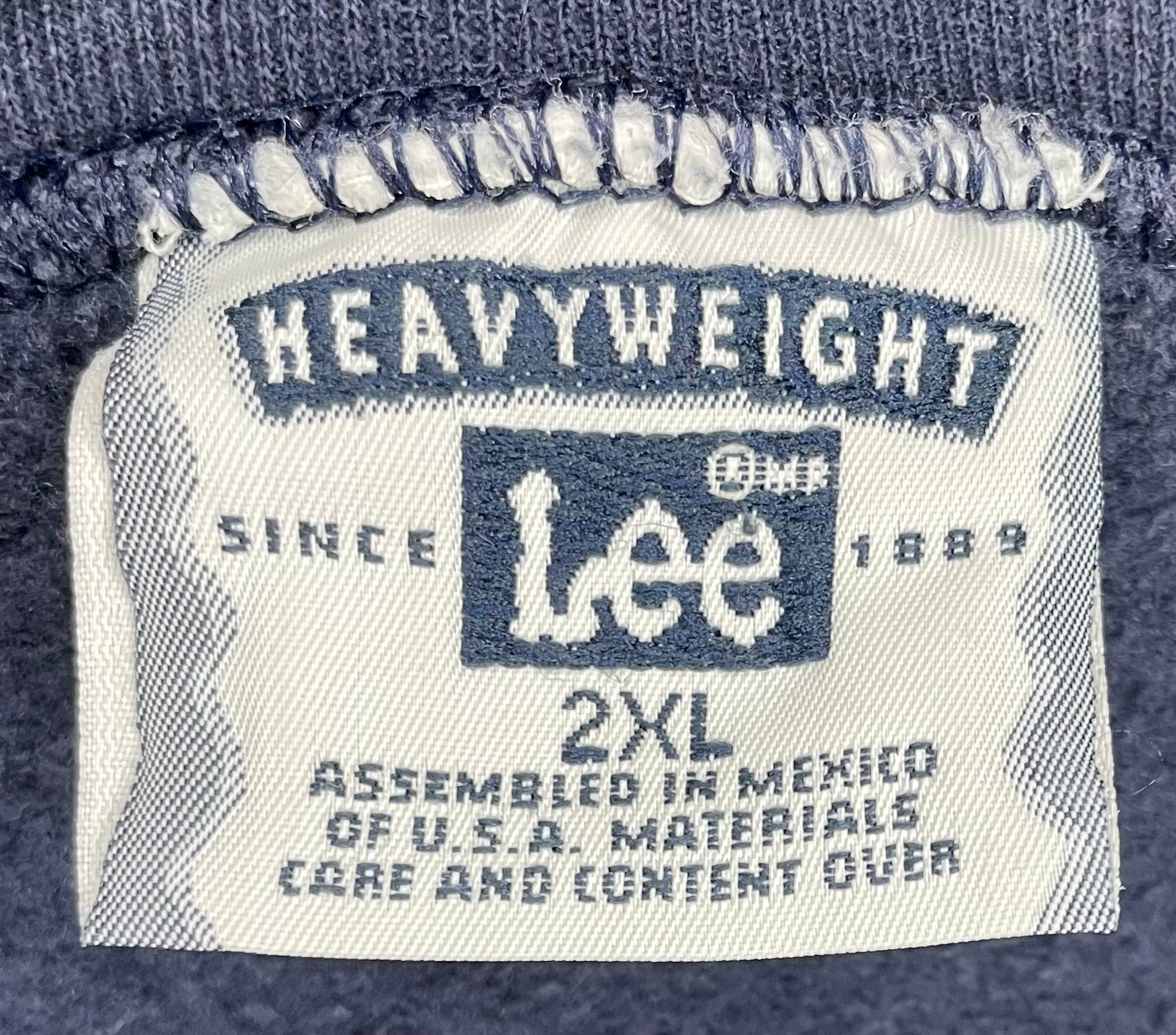 LEE Vintage Sweater Reno Fire Dept Blau Größe XXL