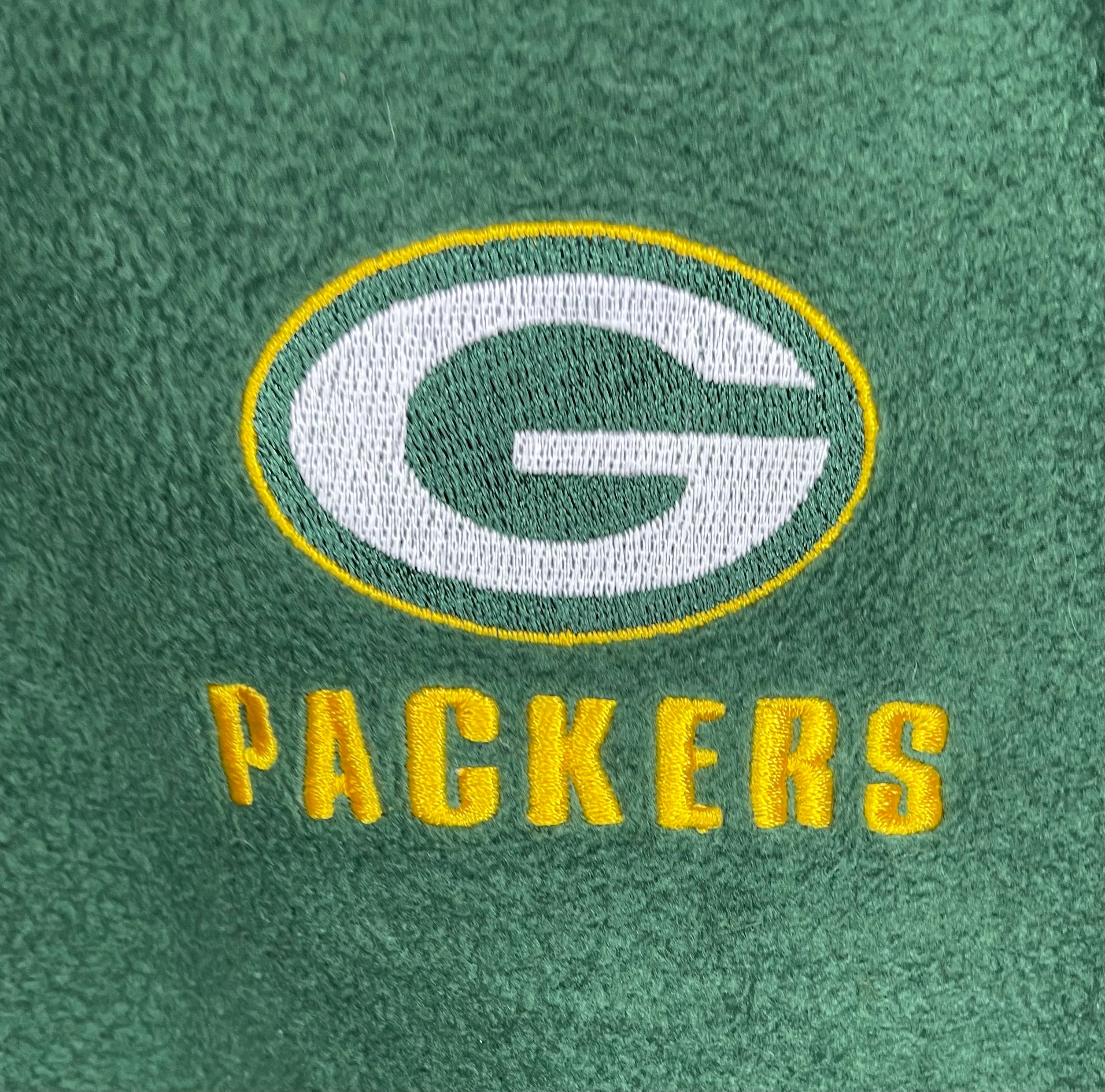 NFL Q-Zip Fleece Sweater Green Bay Packers Grün/Gelb Größe L