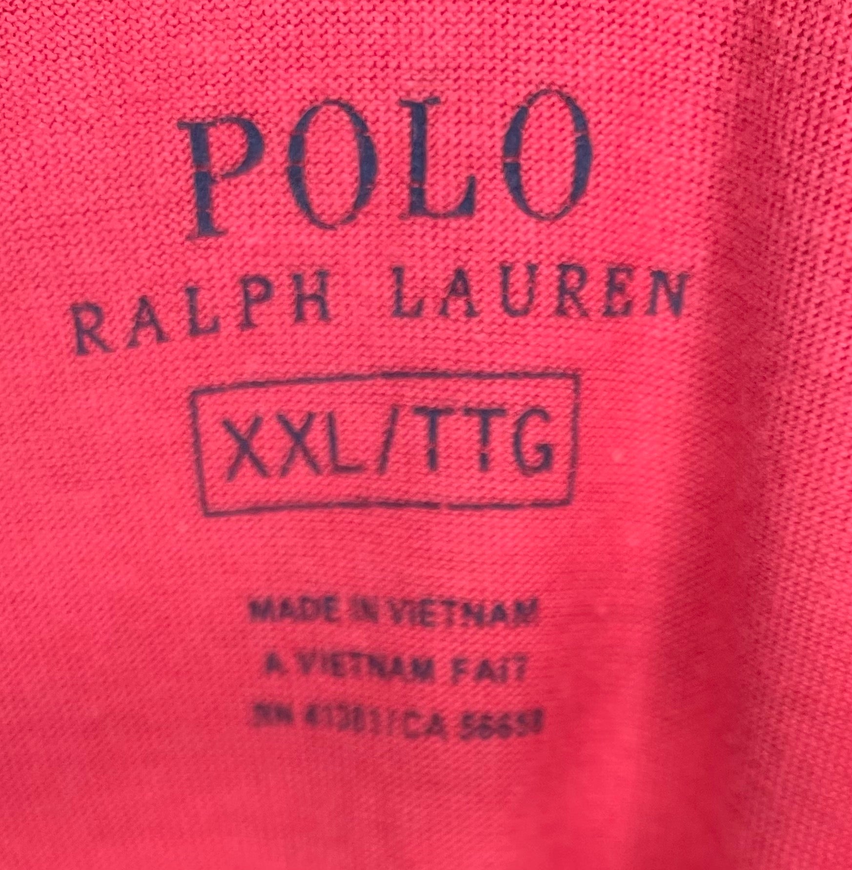 Ralph Lauren Basic T-Shirt Rot Größe XXL