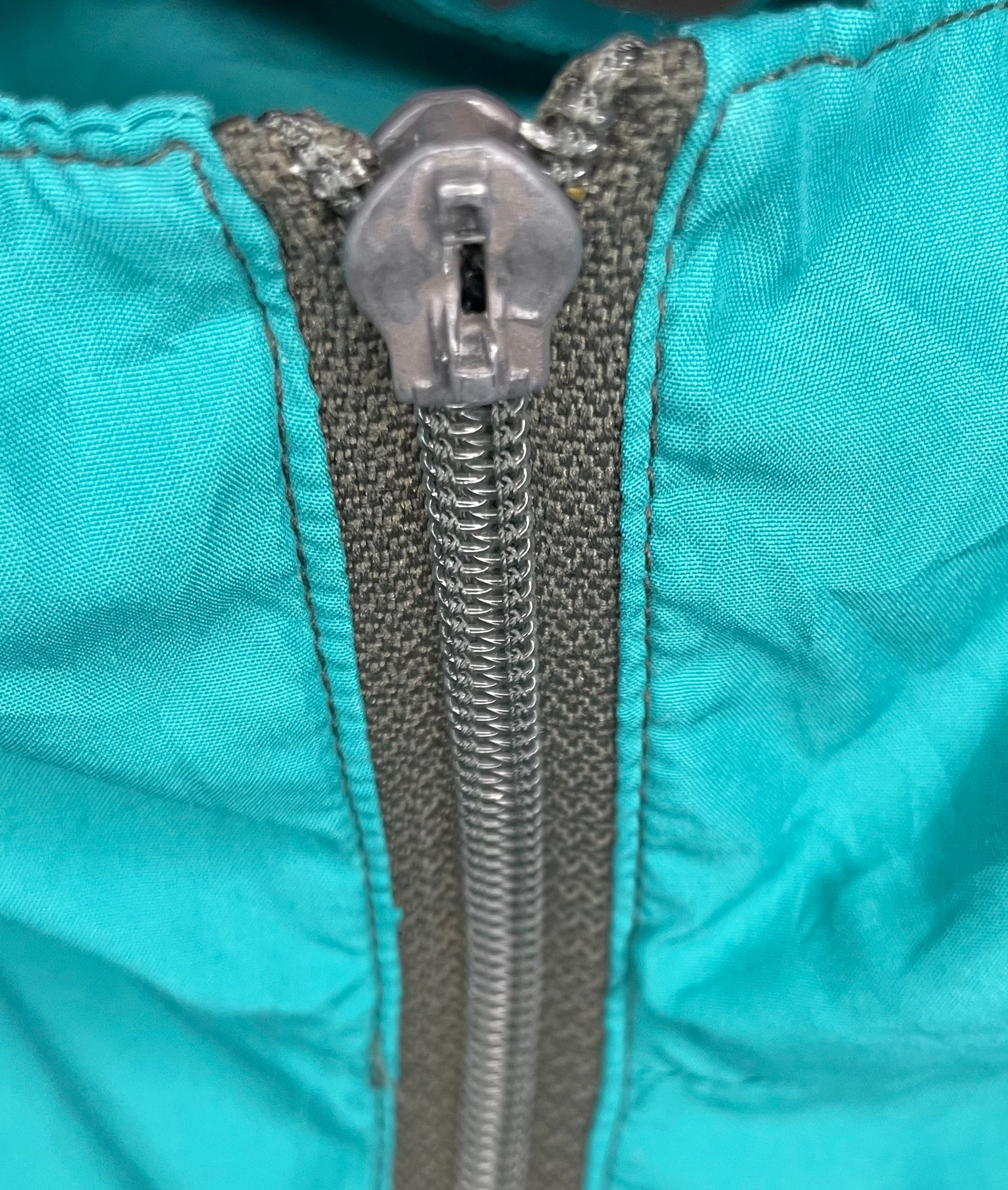 Reebok Vintage Trainingsjacke Grün/Grau/Blau Größe XL