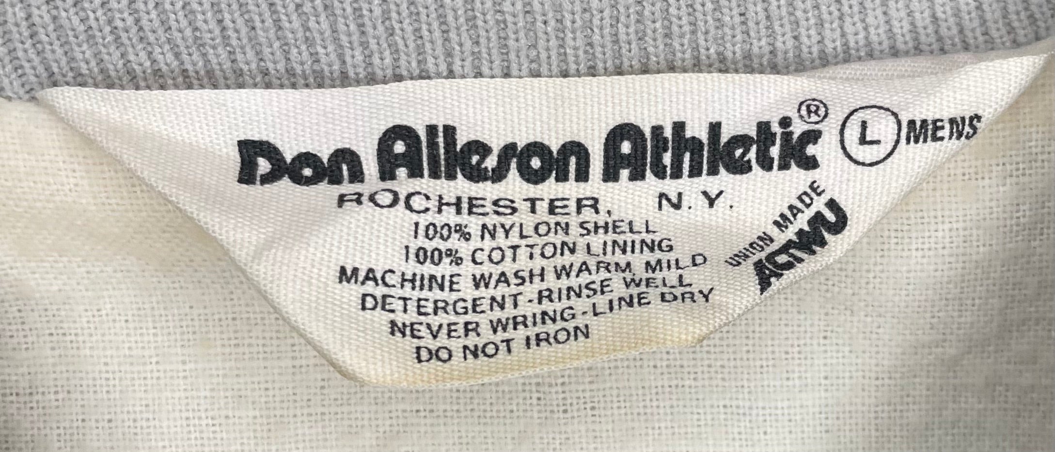 Don Alleson Athletic Baseball Jacke South Florida Fair Silber Größe L