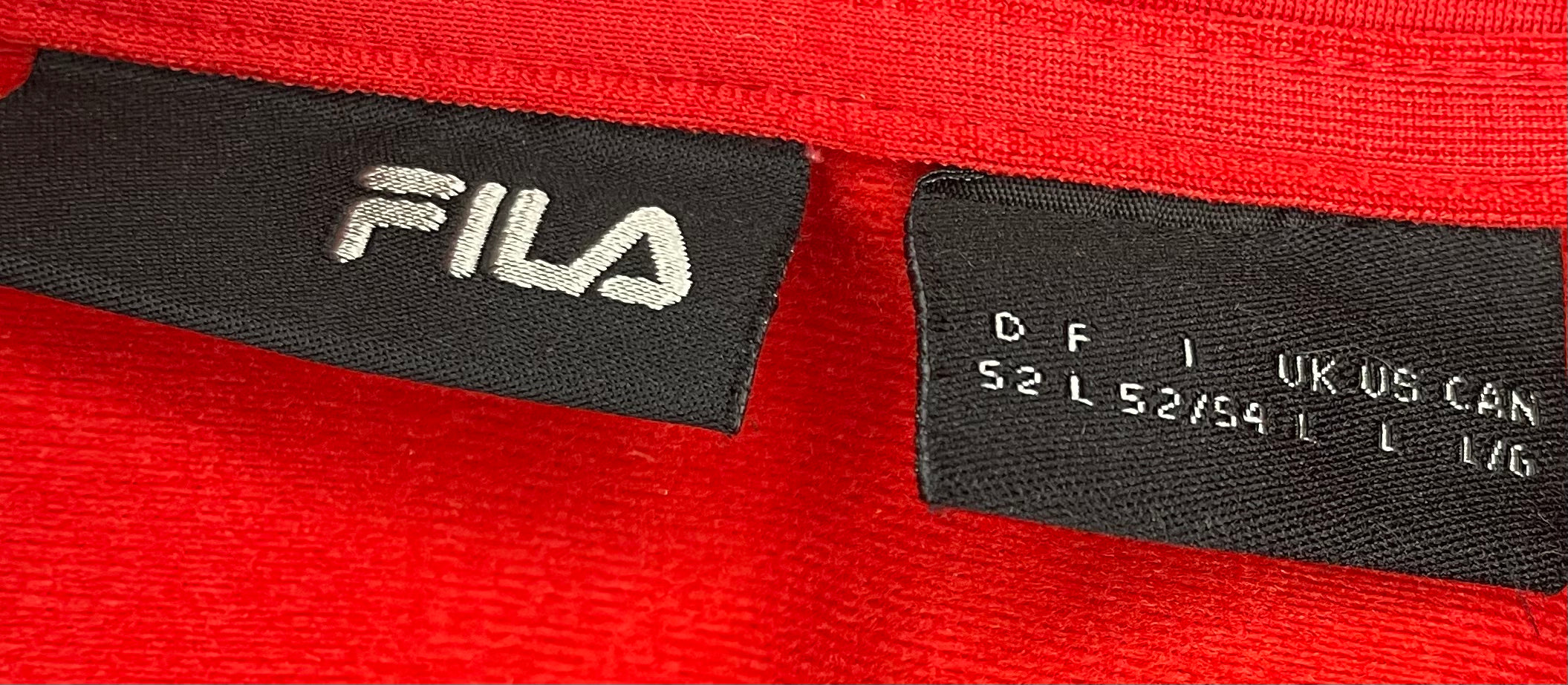 Fila Vintage Trainingsjacke Rot/Gold Größe L