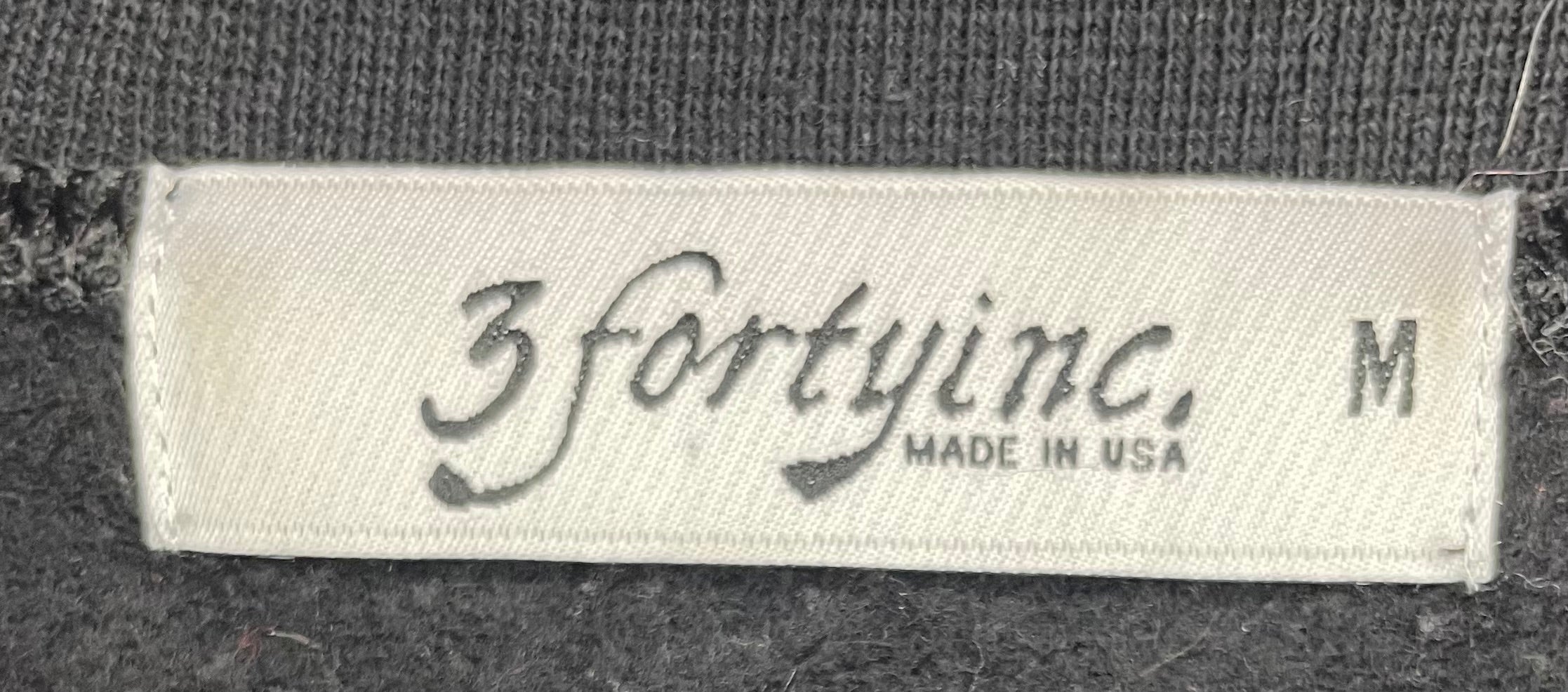 3Forty Vintage Sweater Hustle Schwarz Größe M