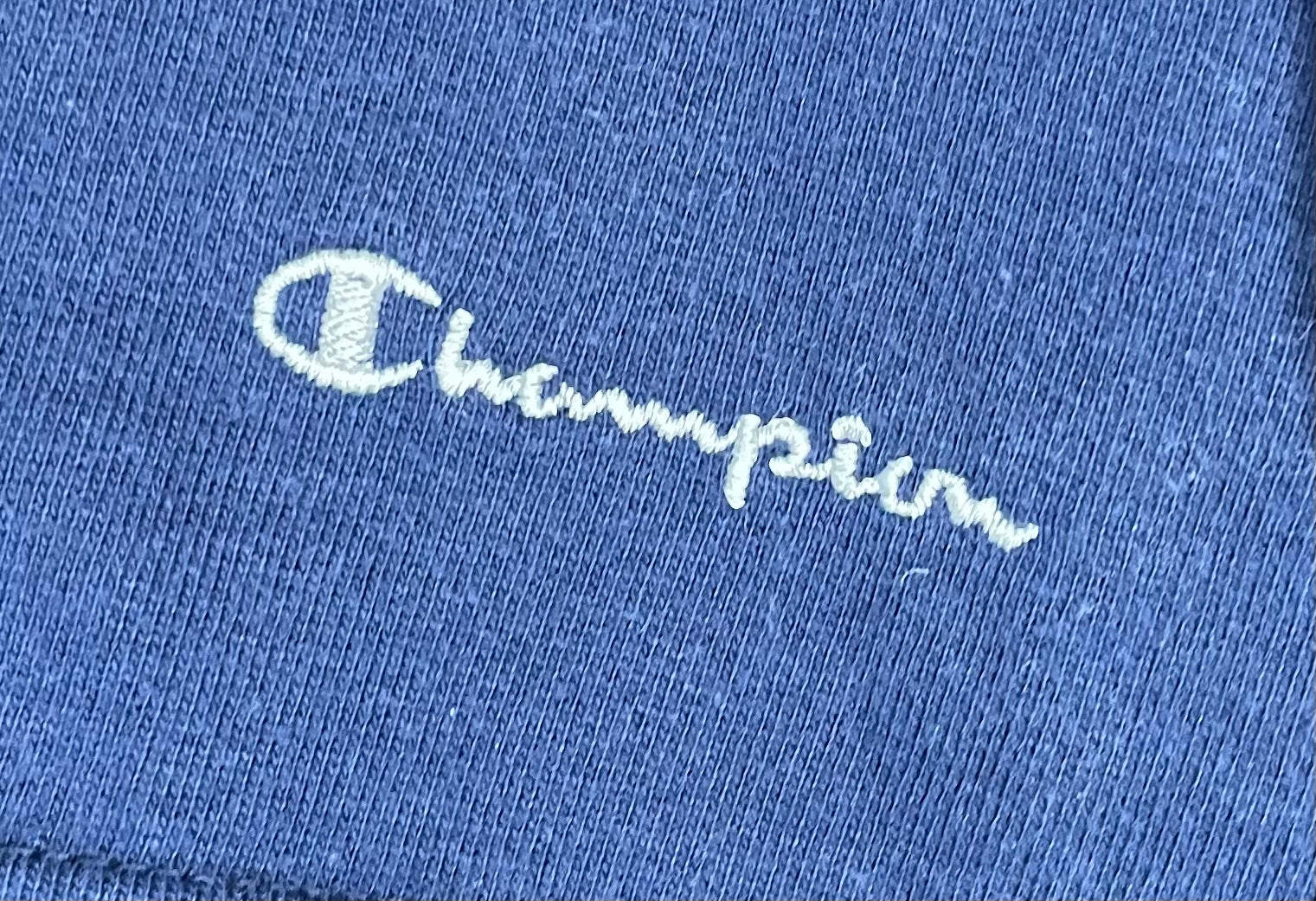 Champion Vintage Q-Zip Pullover Blau Größe XL