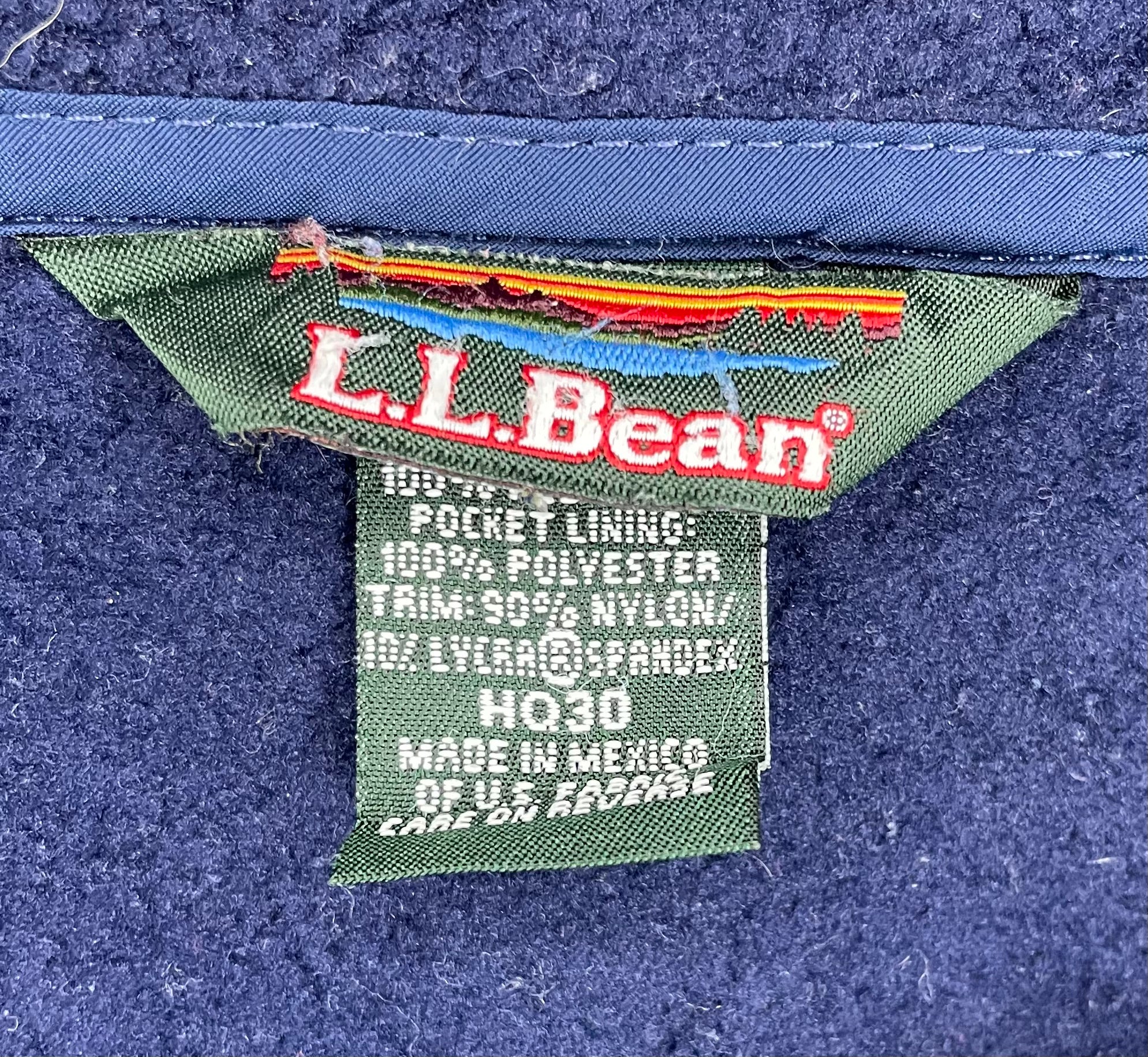 L.L Bean Fleece Jacke Blau Größe M Damen