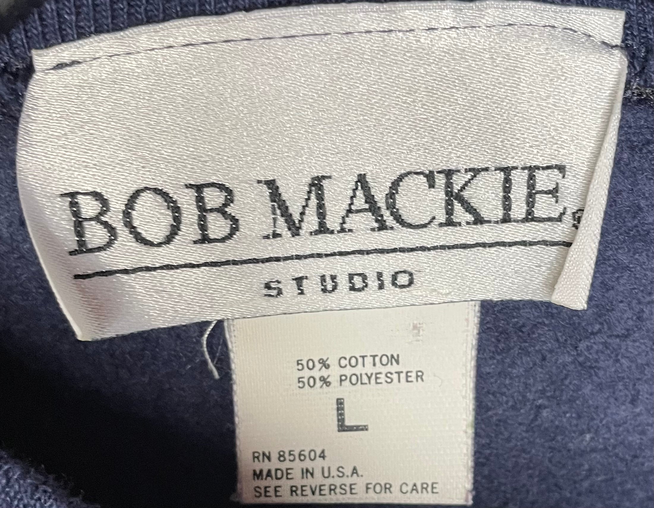 Bob Mackie Vintage Sweater Tennis Blau Größe L