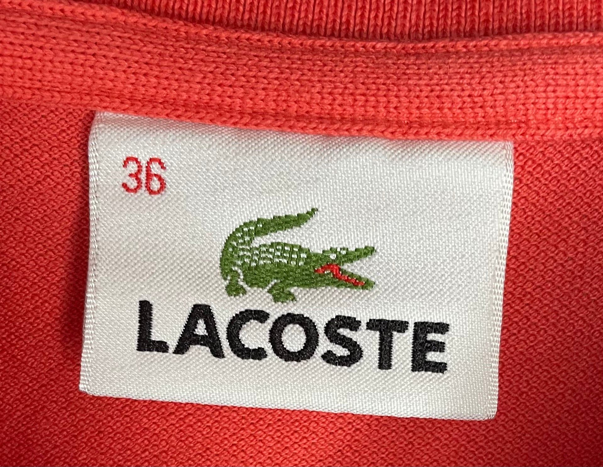 Lacoste Poloshirt Lachs Größe S Damen