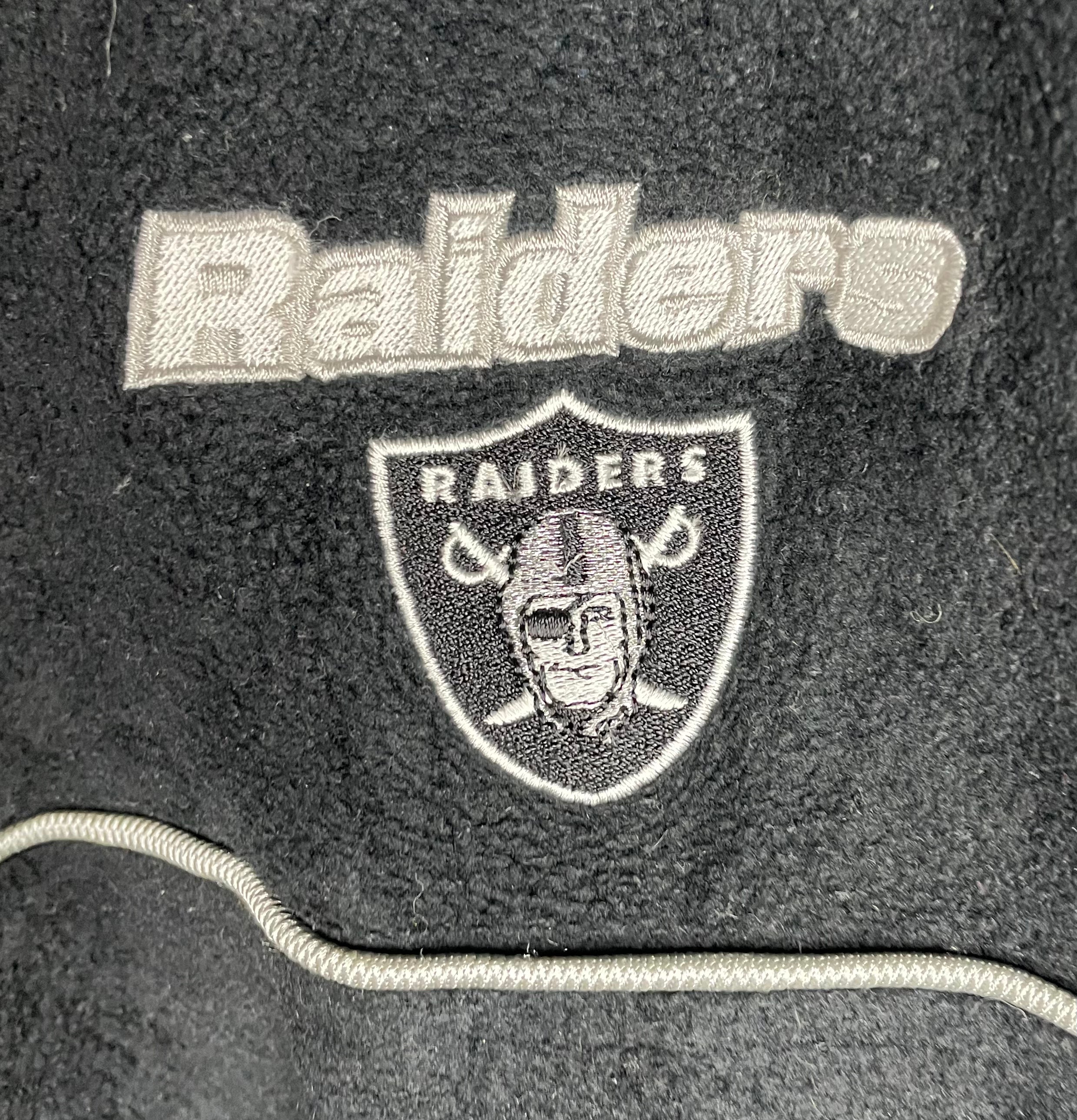 NFL Q-Zip Fleece Sweater Las Vegas Raiders Schwarz Größe XL