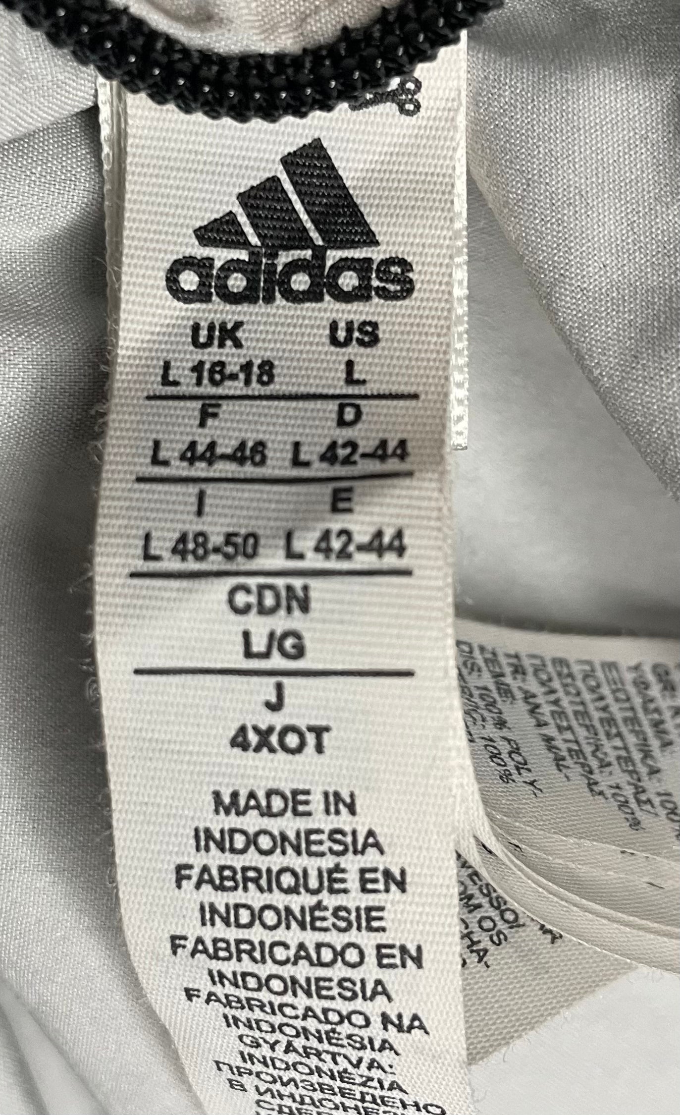Adidas Laufjacke Kurzarm Hellgrau Größe L