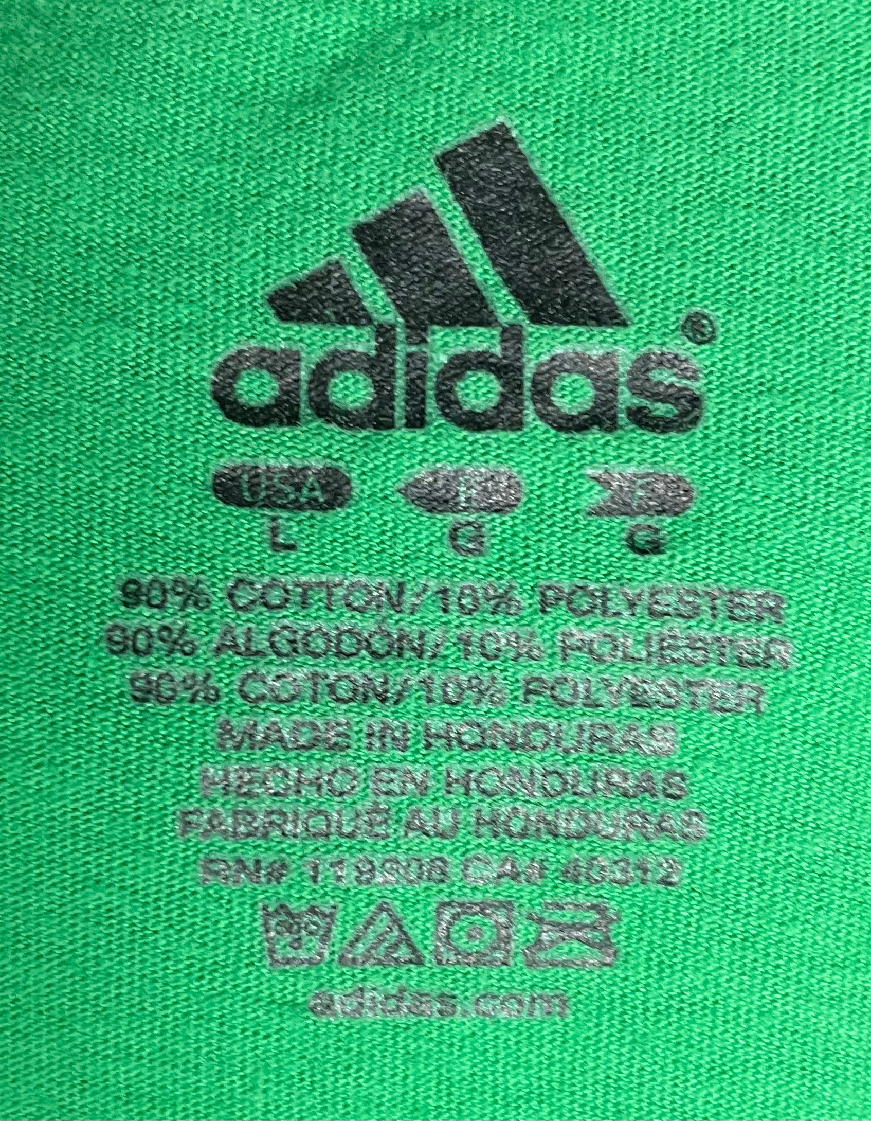 Adidas Vintage T-Shirt Mexiko Grün Größe L