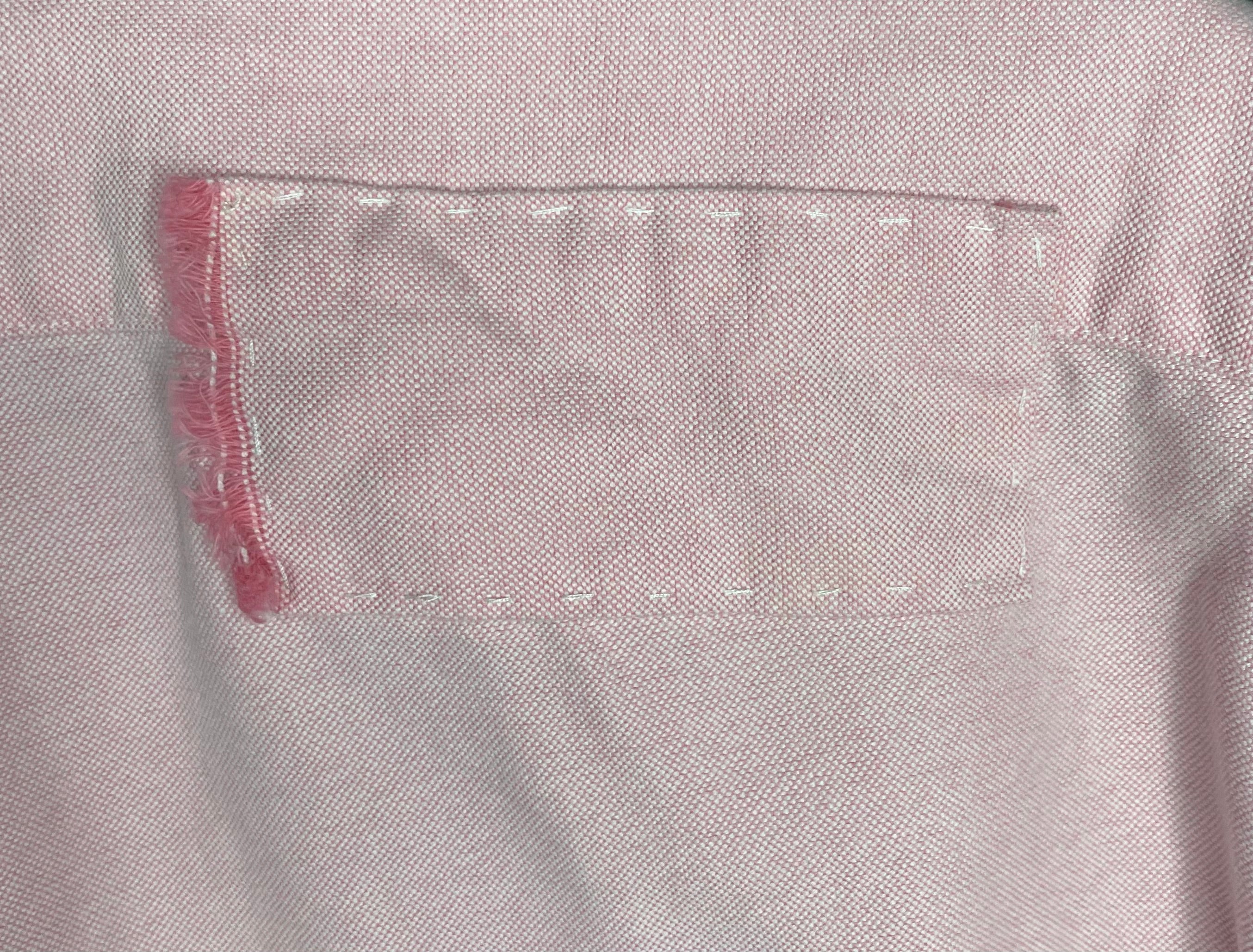Ralph Lauren Vintage Patchwork Hemd Rosa Größe XL