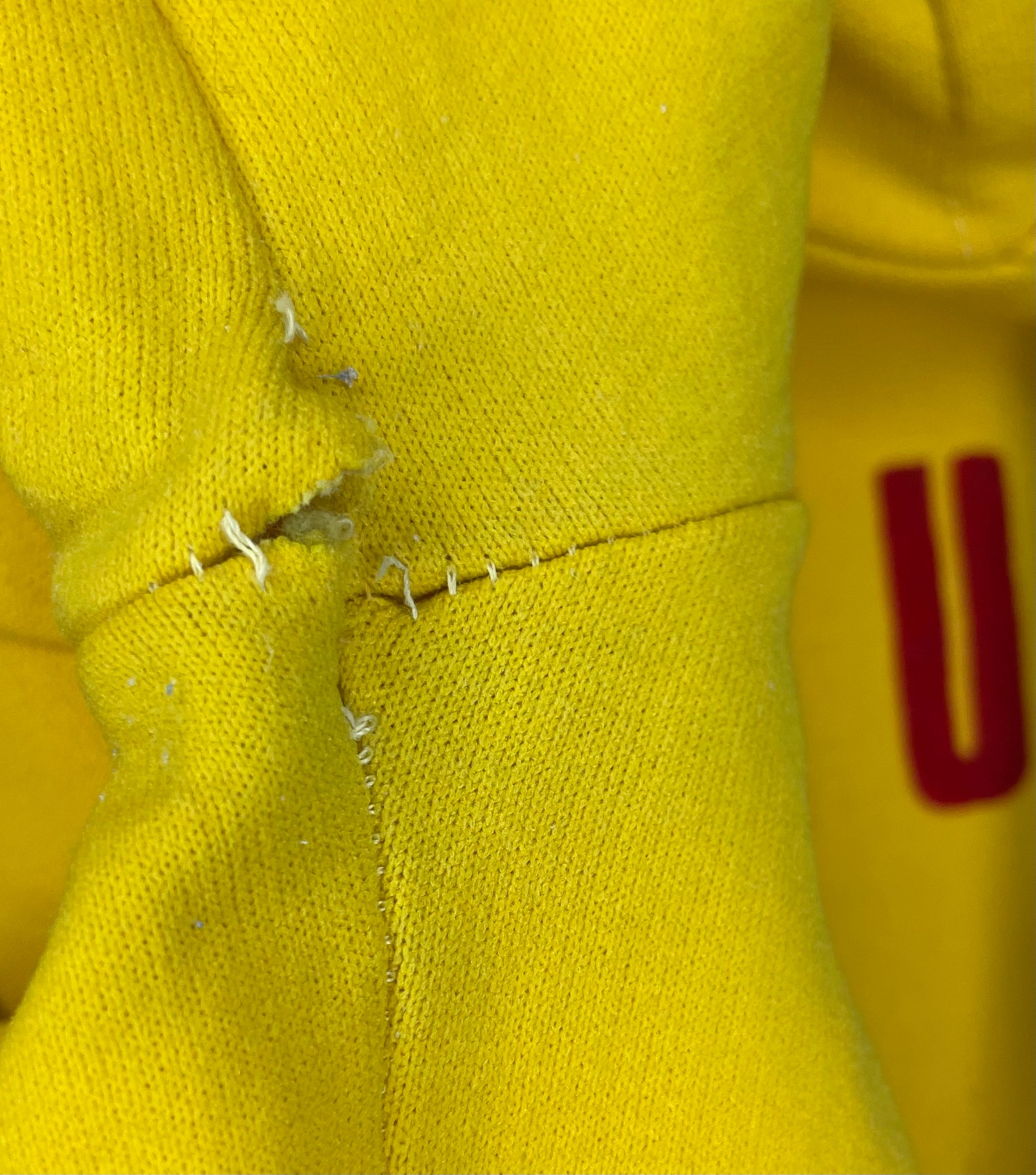 Puma Vintage Hoodie Gelb/Rot Größe XS