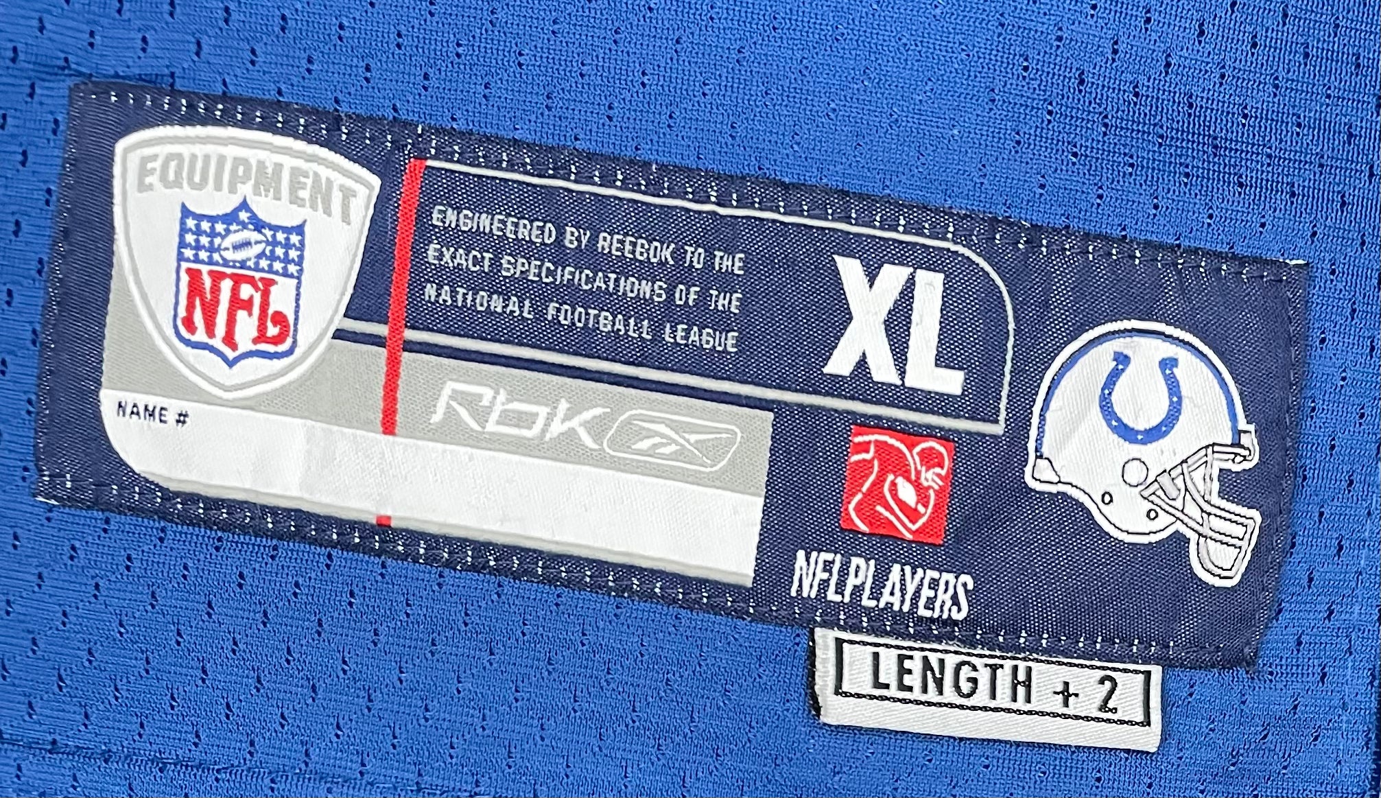 Reebok NFL Jersey Indianapolis Colts #29 Joseph Addai Blau Größe XL