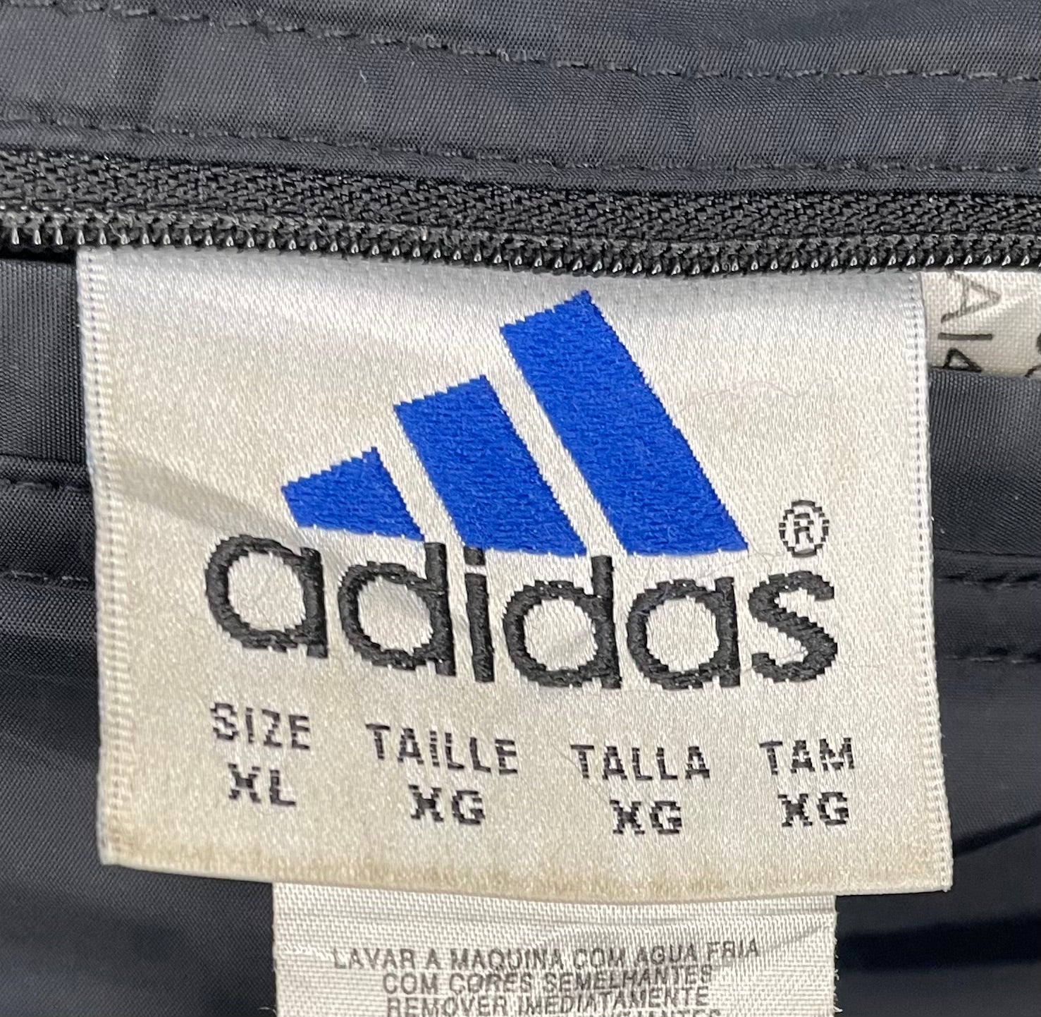 Adidas Vintage Reversible Jacket Schwarz/Grau Größe XL