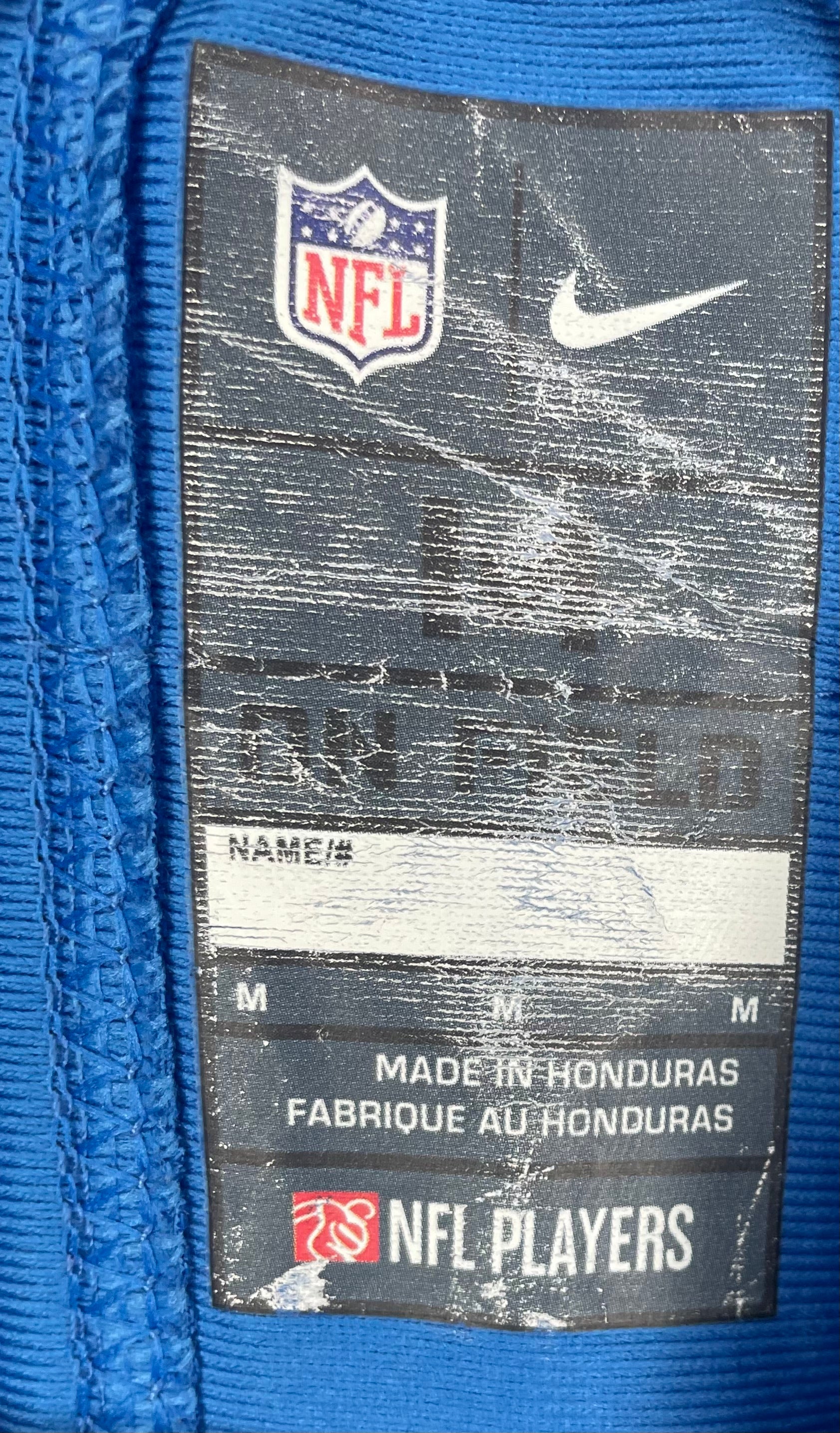 Nike OnField Detroit Lions Jersey #16 Jared Goff Light Blue Größe M